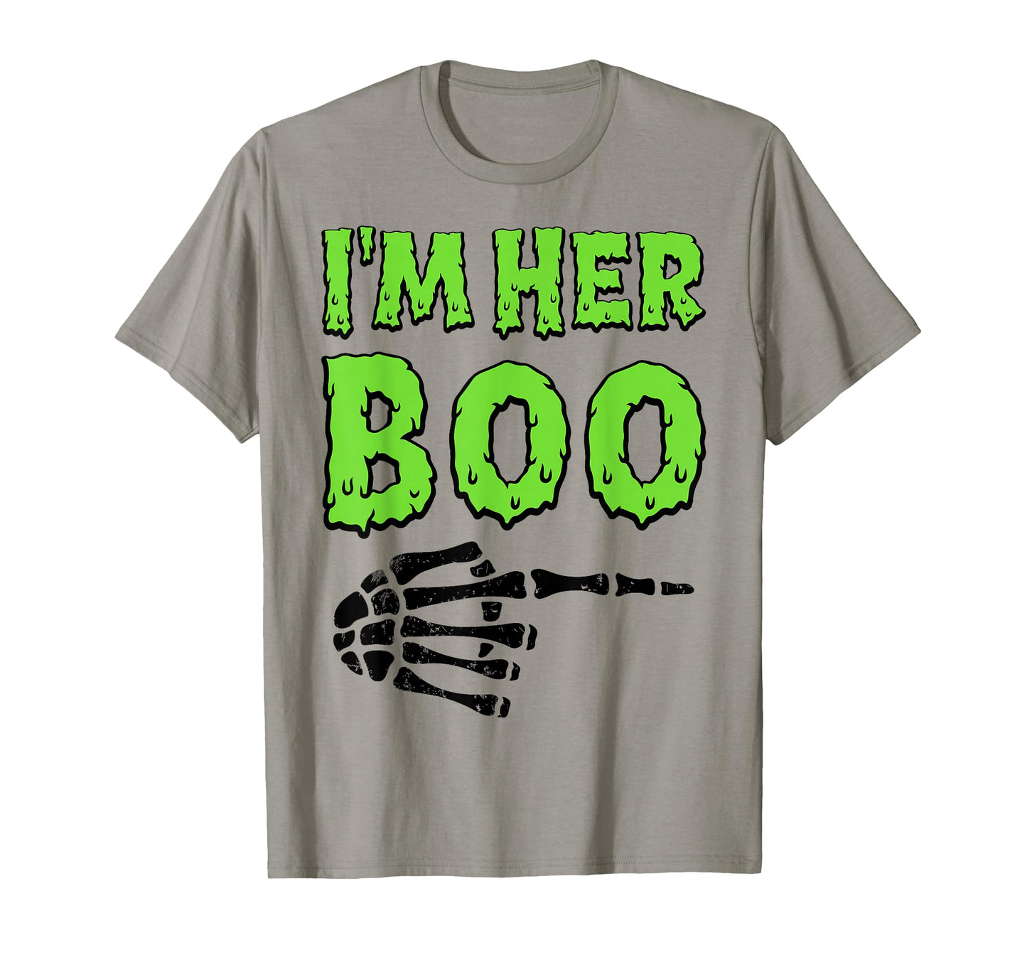 Iβm Her Boo Iβm His Ghoul Halloween Couples Matching Costume T-Shirt