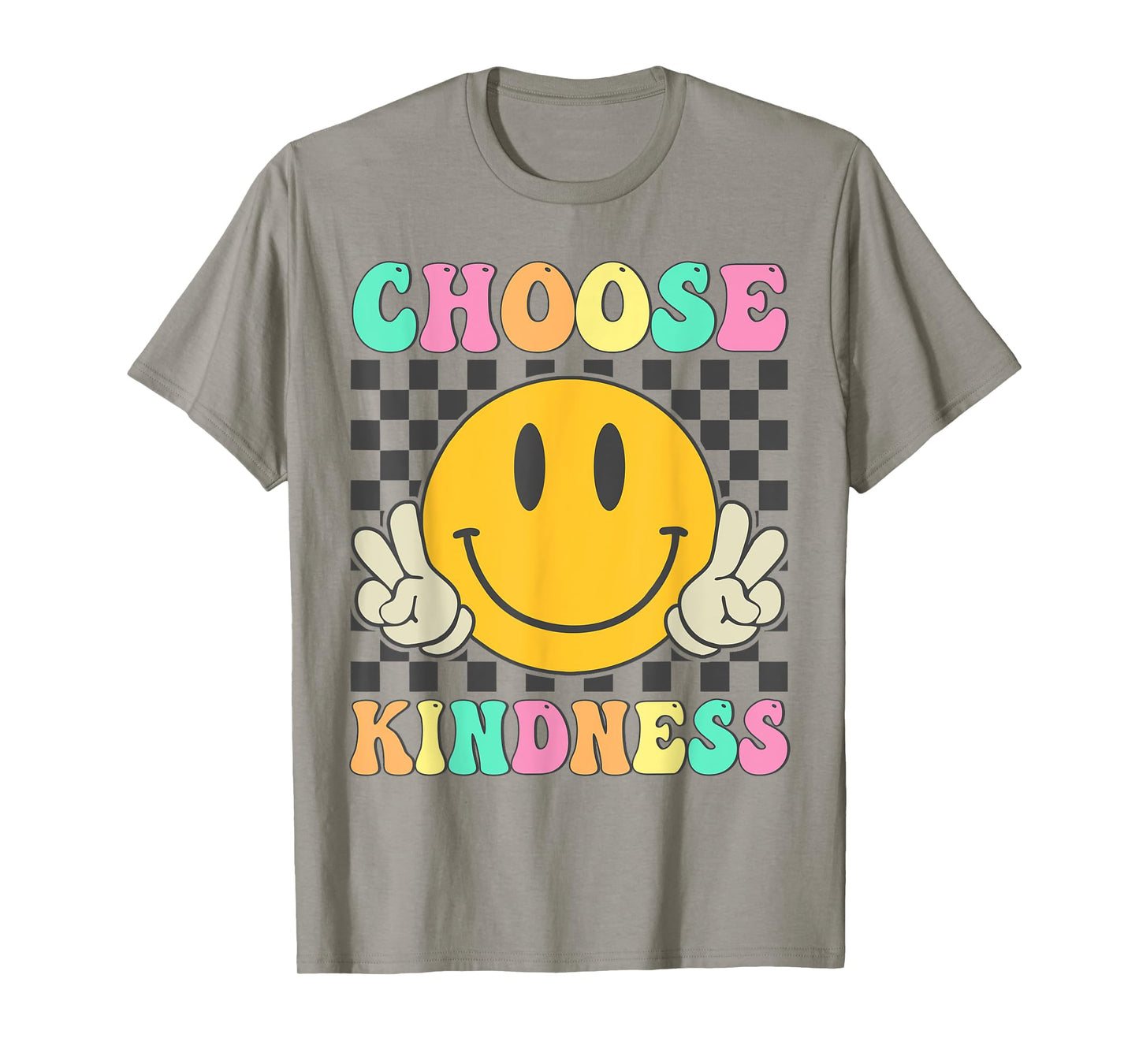 Kids Choose Kindness Retro Groovy Be Kind Inspirational T-Shirt