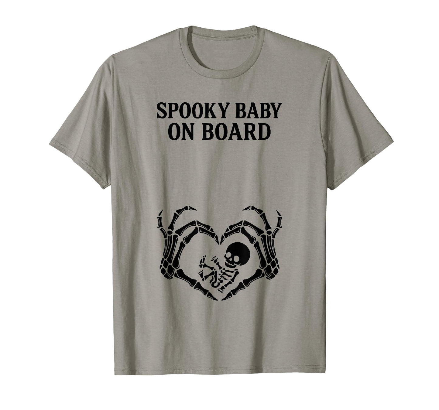 Spooky Baby On Board Skeleton Pregnancy Halloween T-Shirt