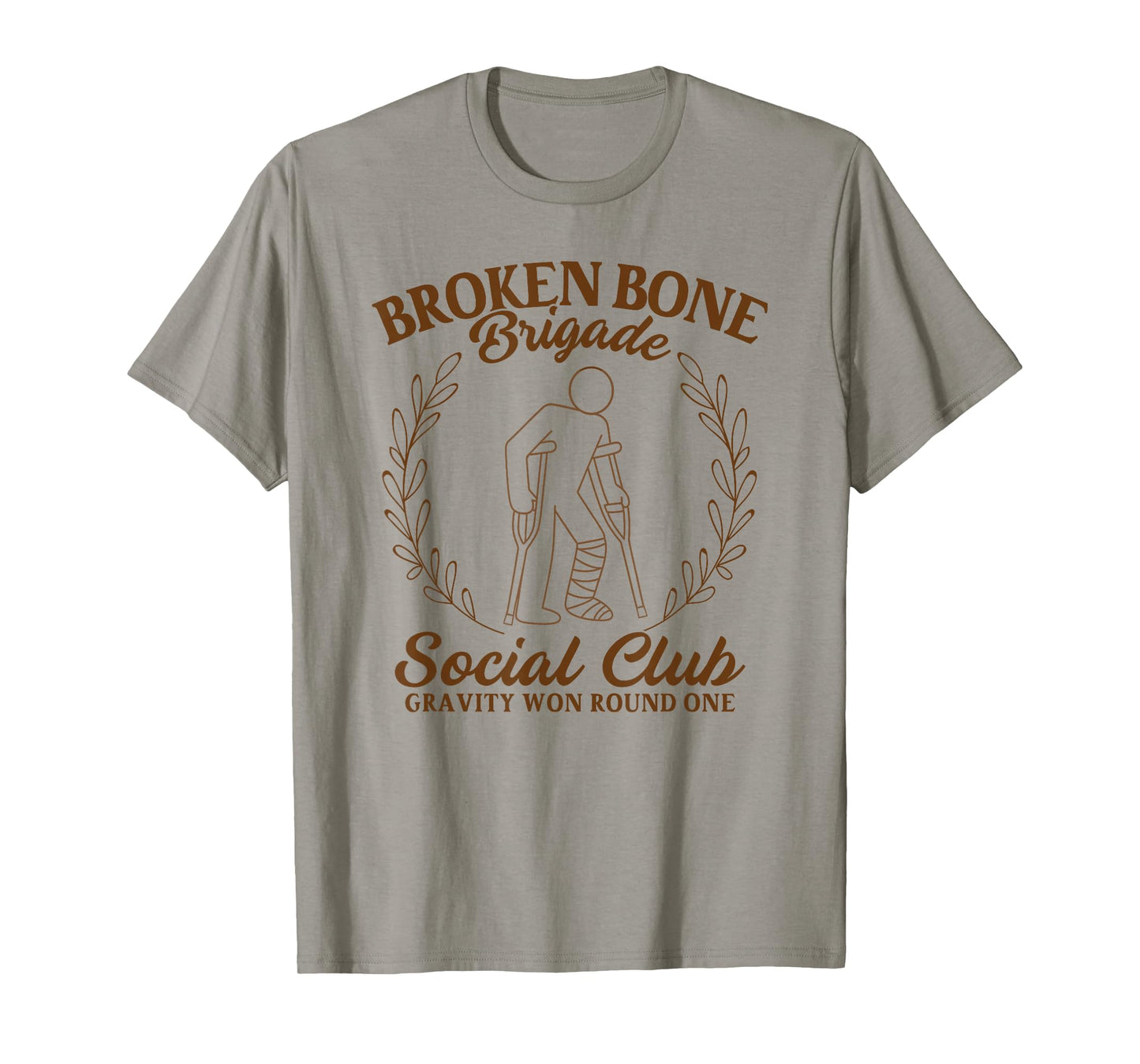 Broken Bone Leg Social Club Surgery Injury Recovery Hospital T-Shirt