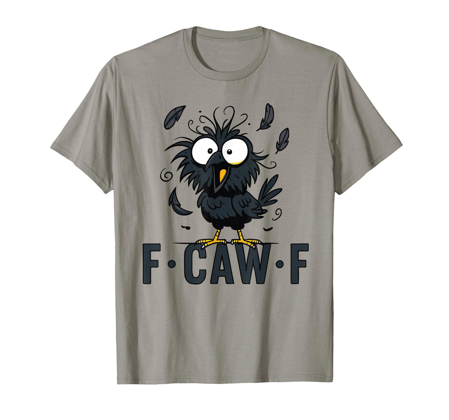 Black Crow, F-Caw-F Funny Black Bird T-Shirt