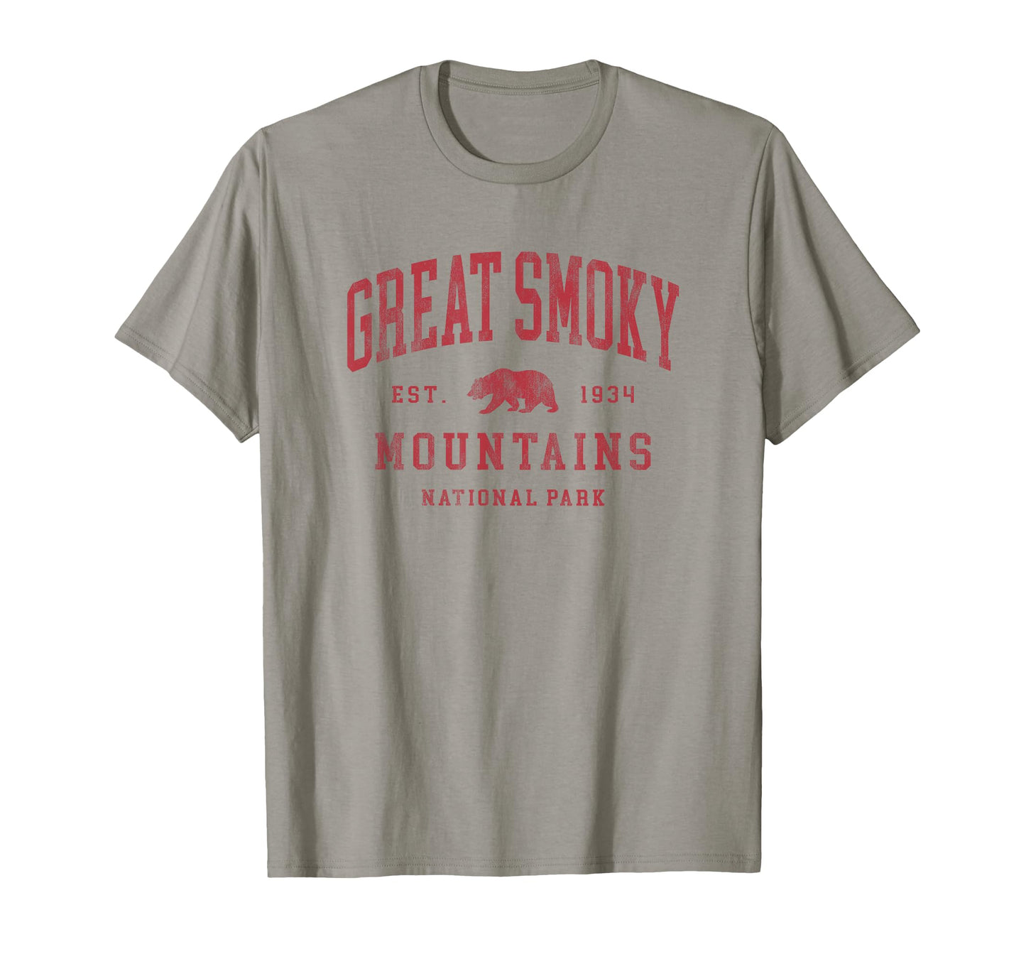 Retro Great Smoky Mountains National Park Mens Womens Hiking T-Shirt