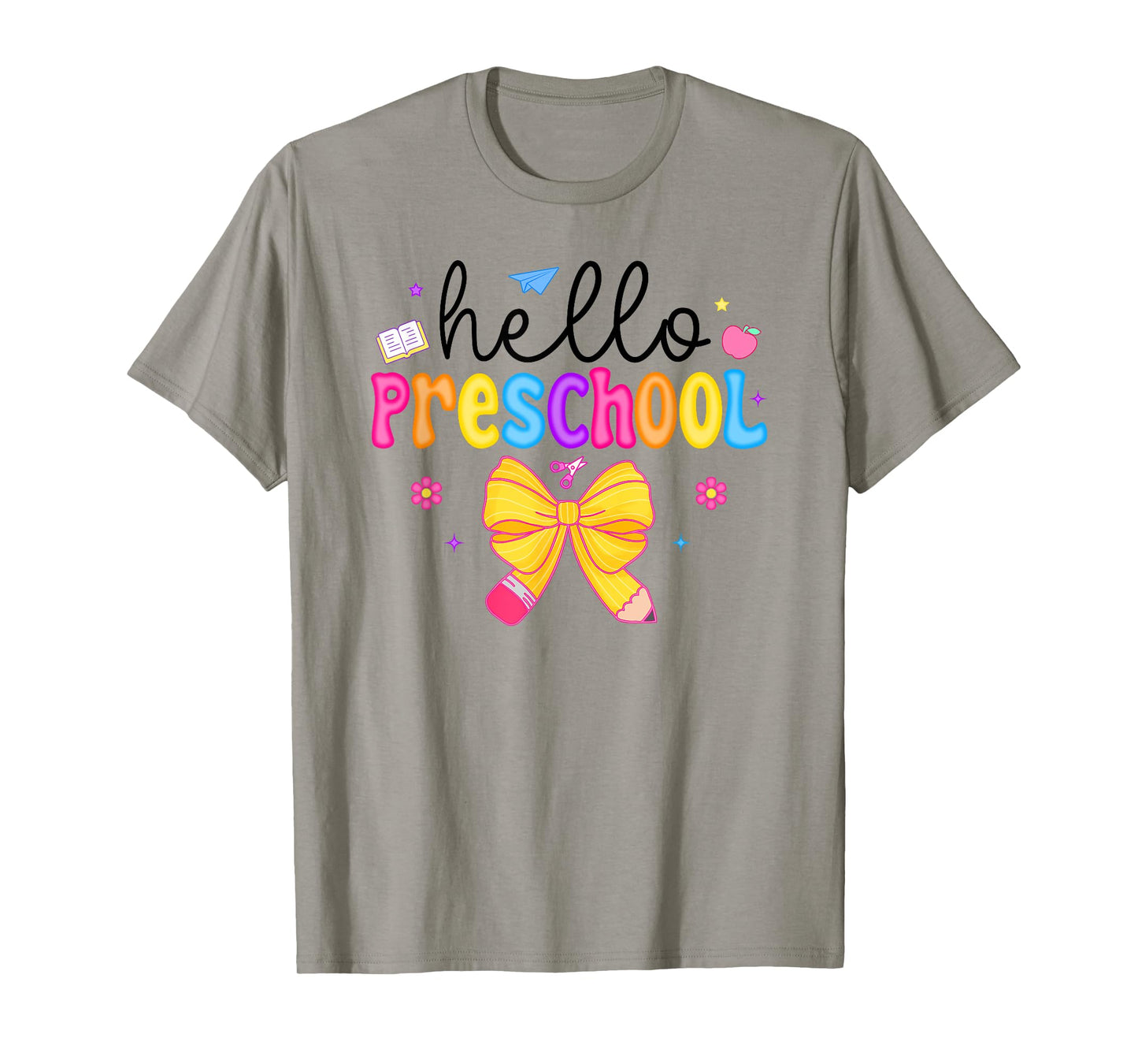 Hello Preschool Coquette Bow Teacher Girls Kids Team PreK T-Shirt