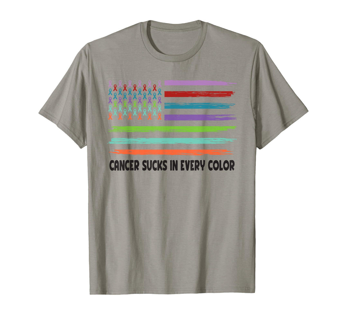 Cancer Sucks In Every Color Fighter | Funk Cancer T-Shirt