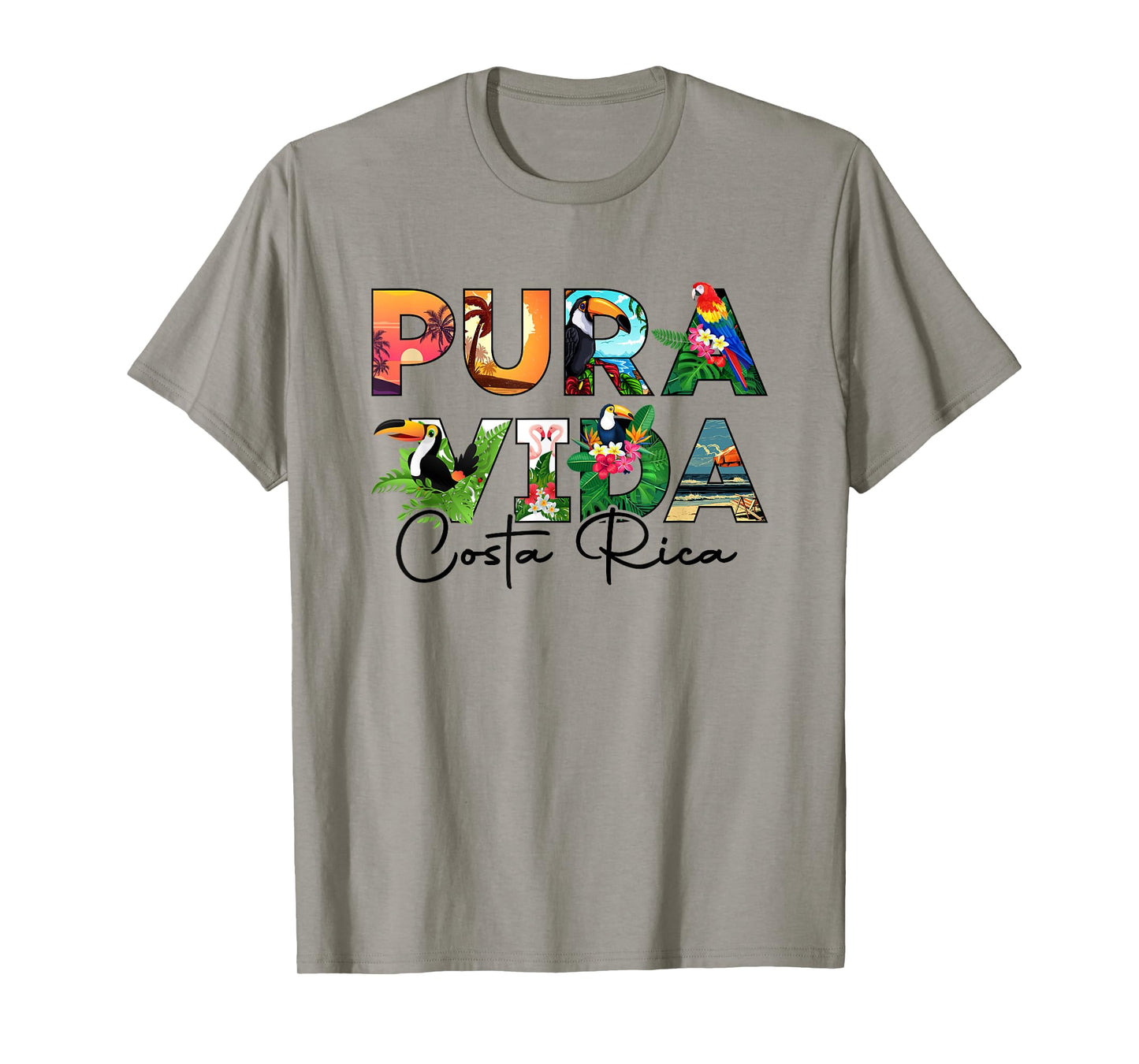 Pura Vida Beach Costa Rica Family Vacation Nature Tropical T-Shirt
