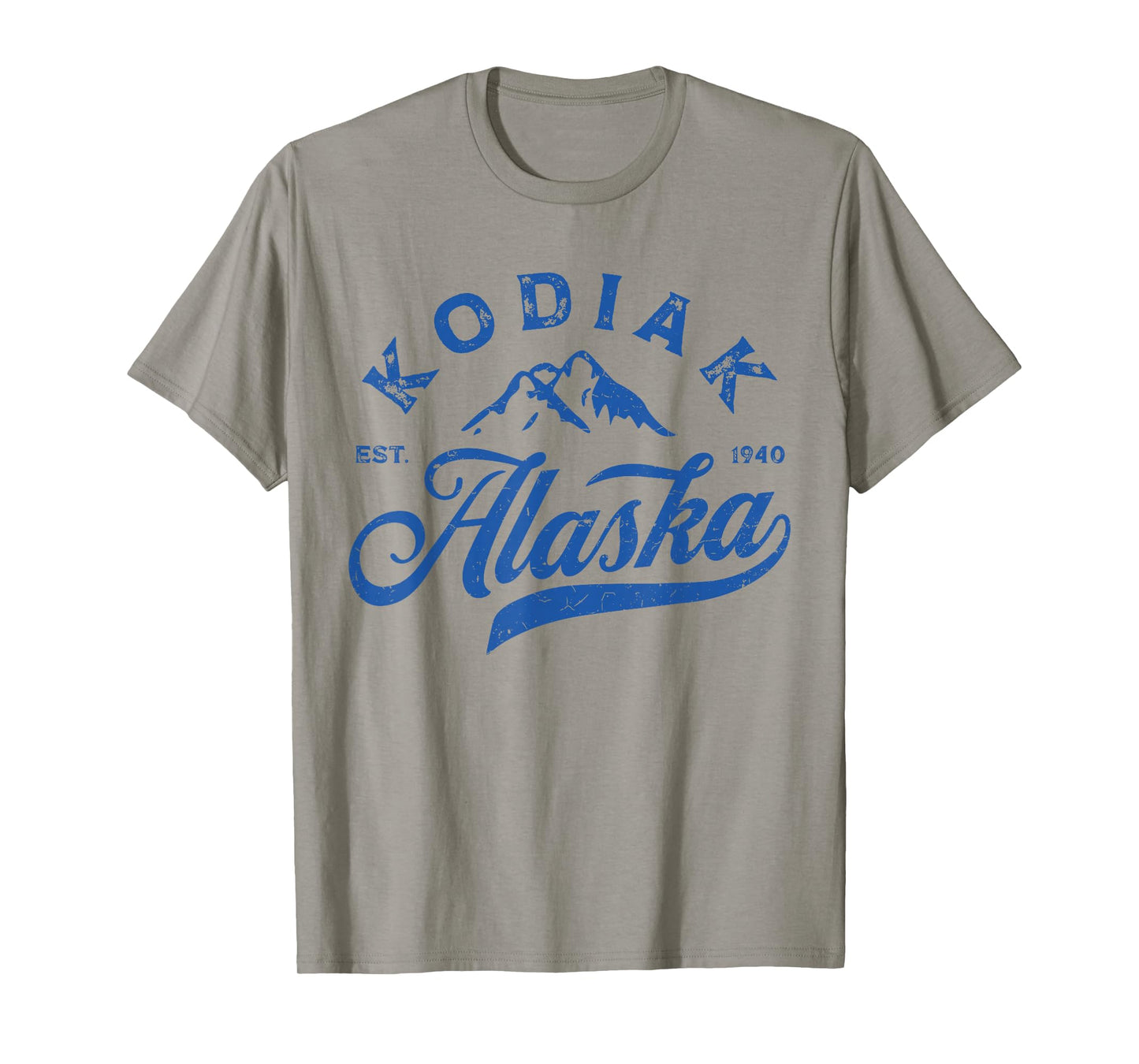 Vintage Kodiak Alaska AK Mountains Family Vacation Souvenir T-Shirt
