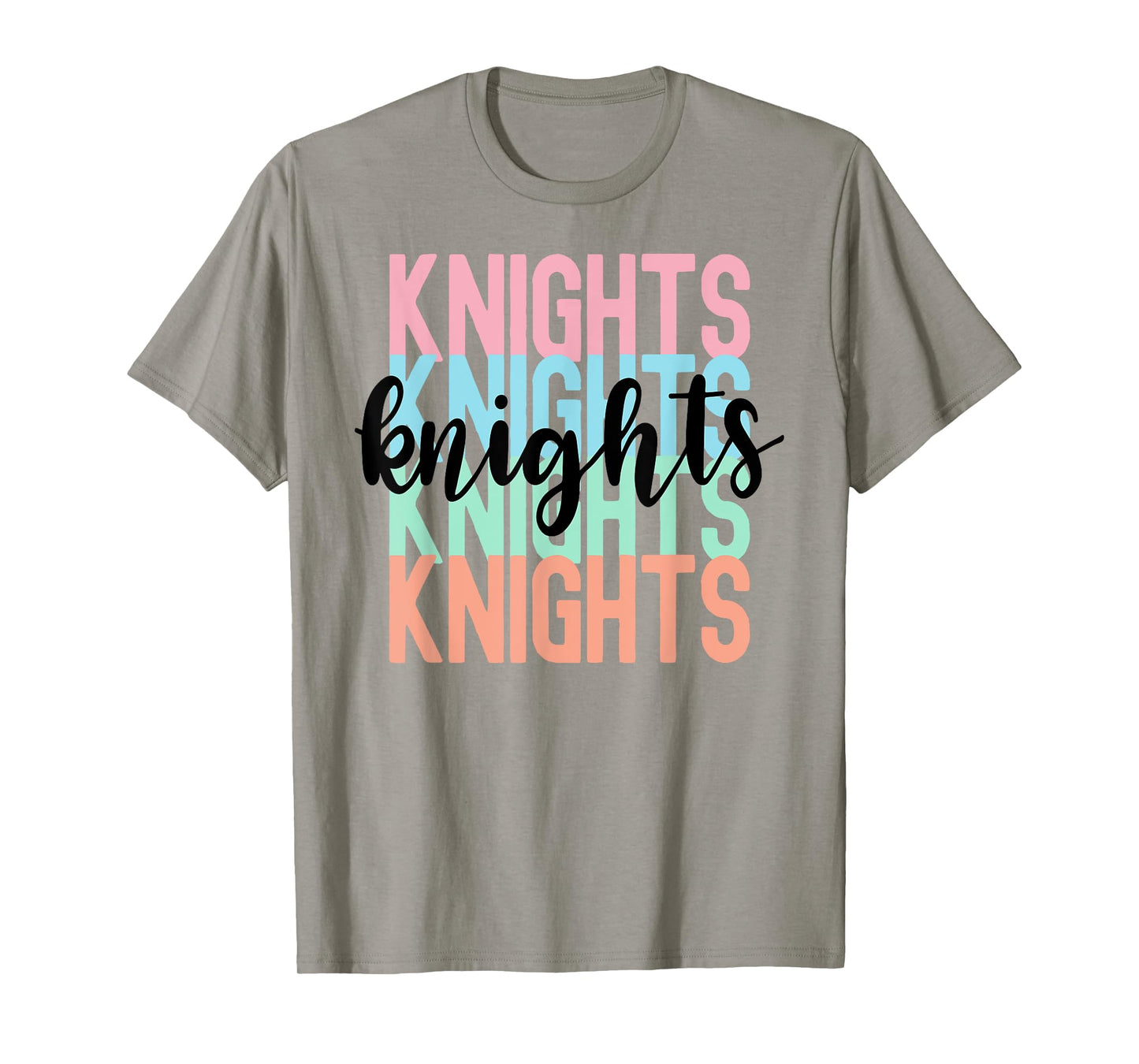 Knights Team Mascot School Spirit Game Night T-Shirt