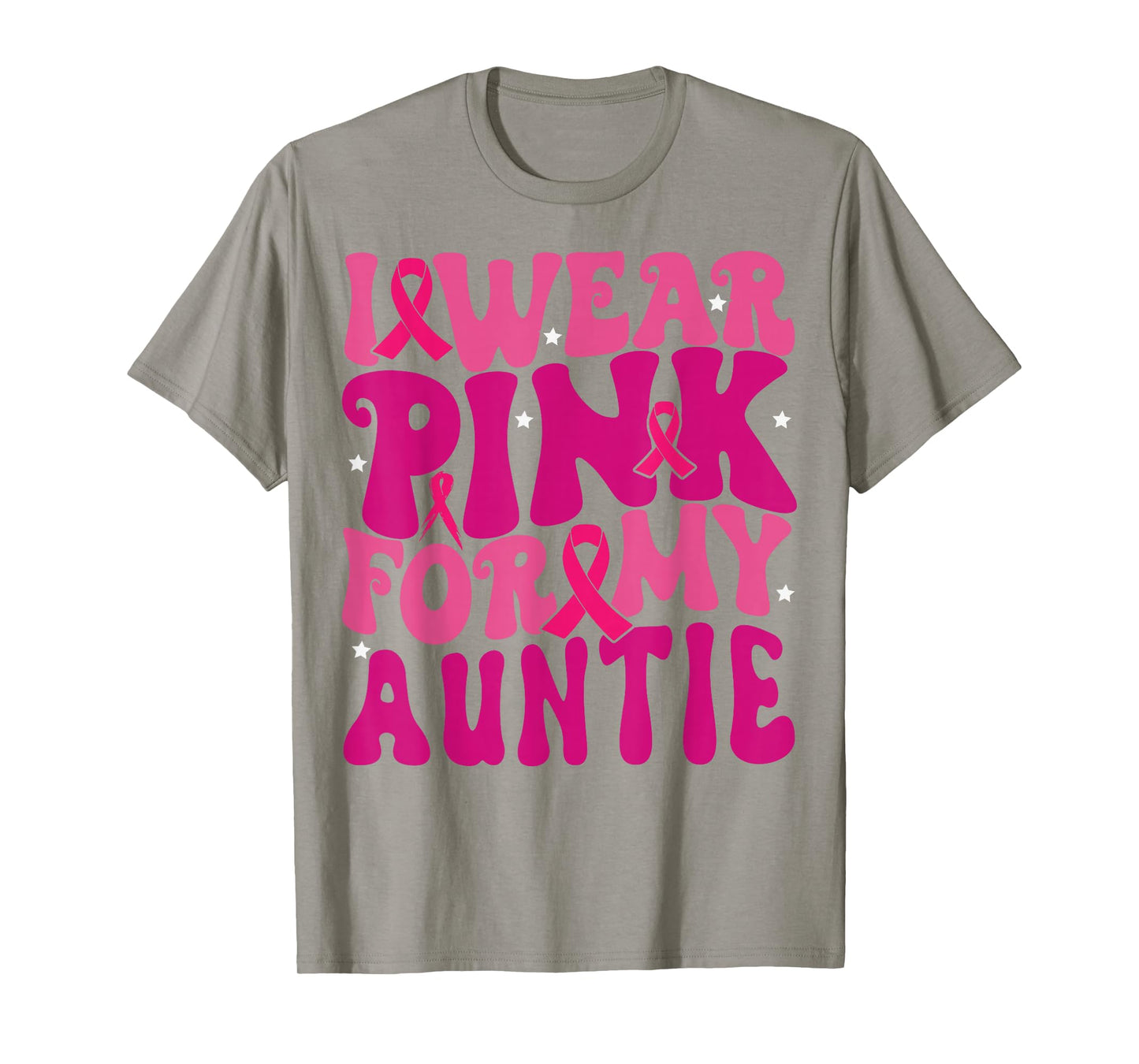 I Wear Pink for My Auntie Breast Cancer Awareness Kids T-Shirt