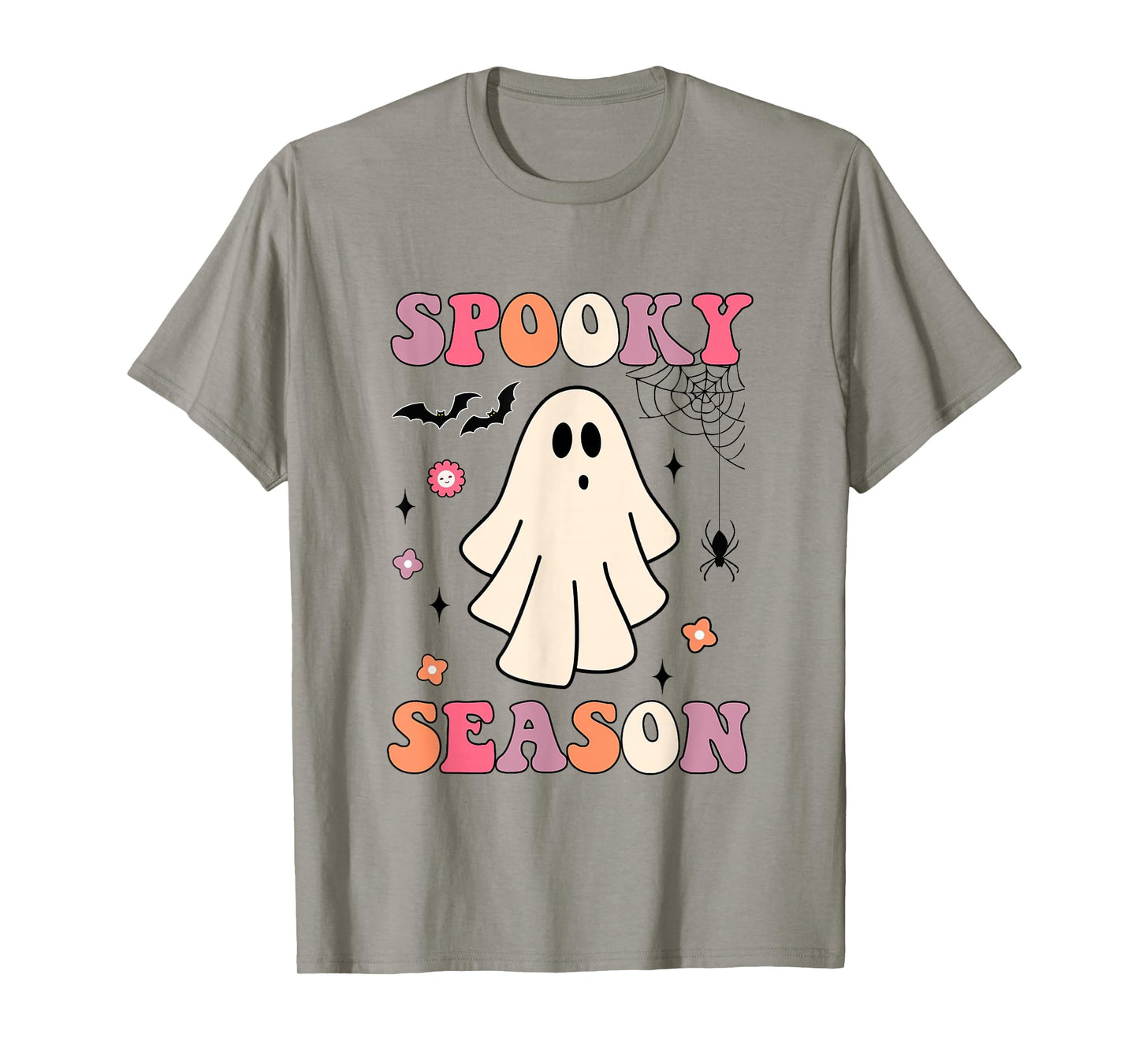 Groovy Halloween Cute Ghost Spooky Season T-Shirt