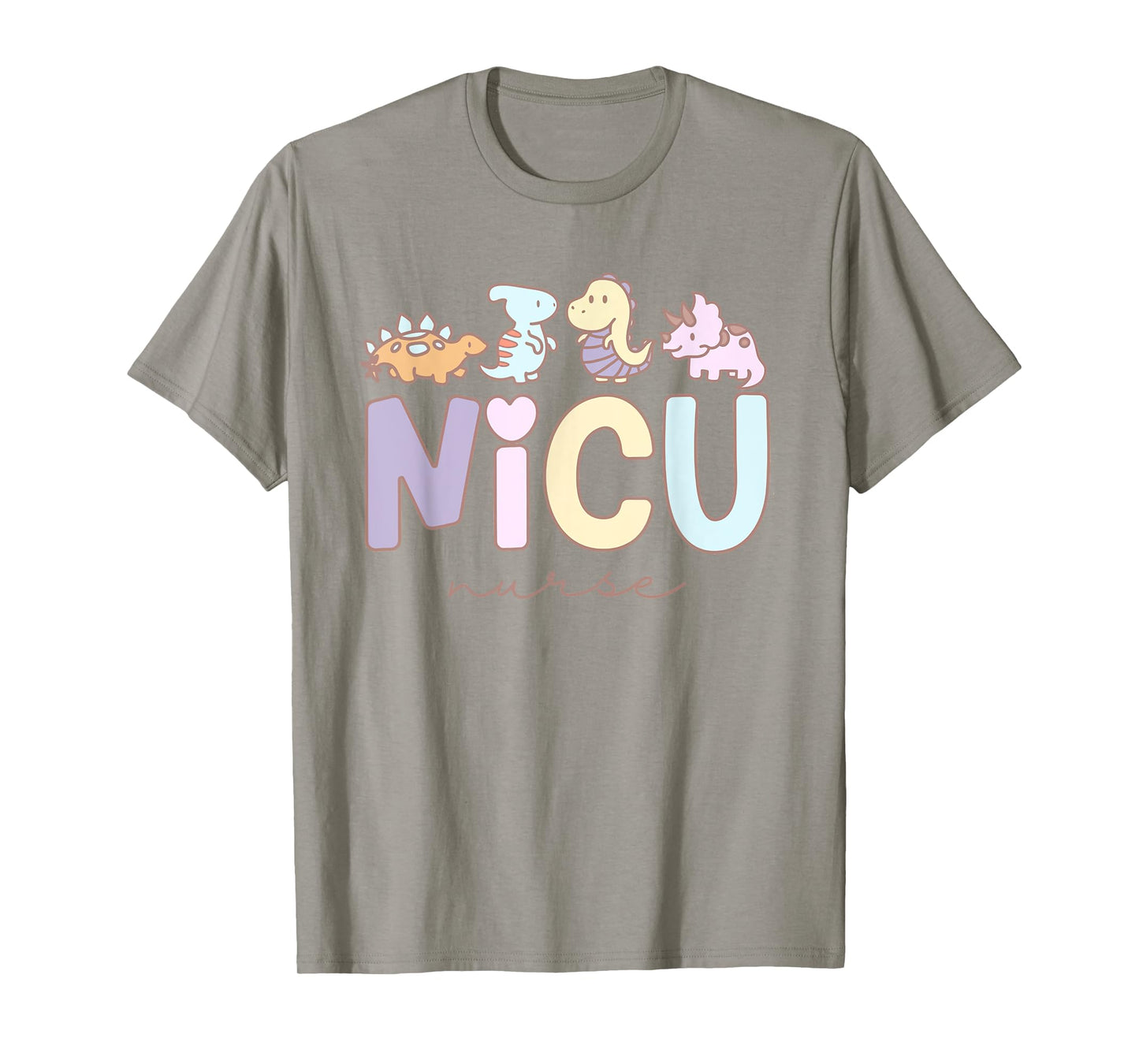 Retro NICU Nurse Dinosaur Neonatal Intensive Care Unit T-Shirt