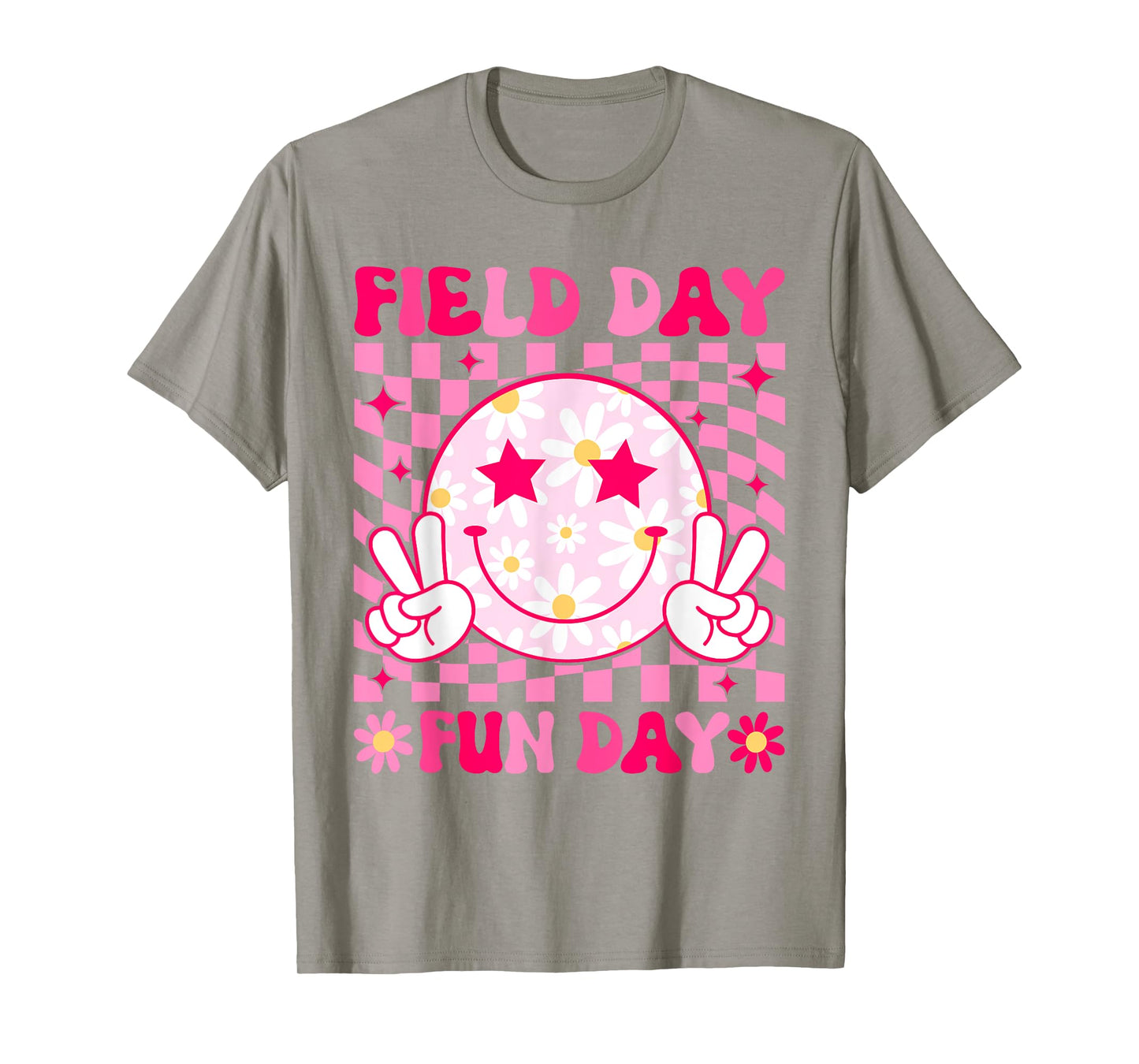 Groovy Field Day Fun Day Teacher Boys Girls Kids T-Shirt