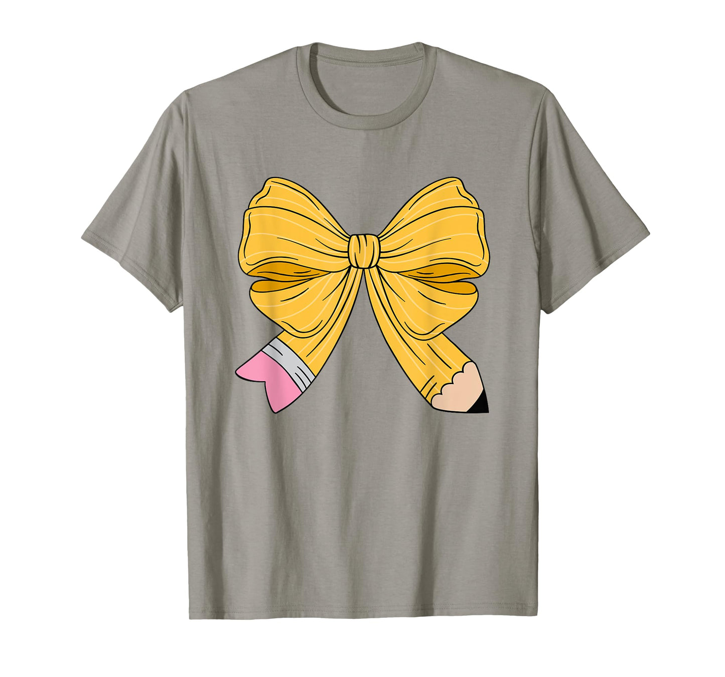 Coquette Pencil Bow Teacher Back To School T-Shirt