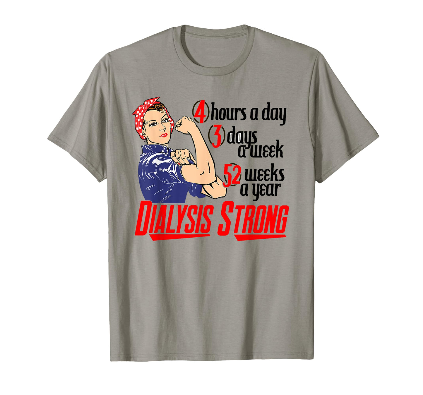 Dialysis Strong a Vintage and Retro Women's Dialysis Patient T-Shirt