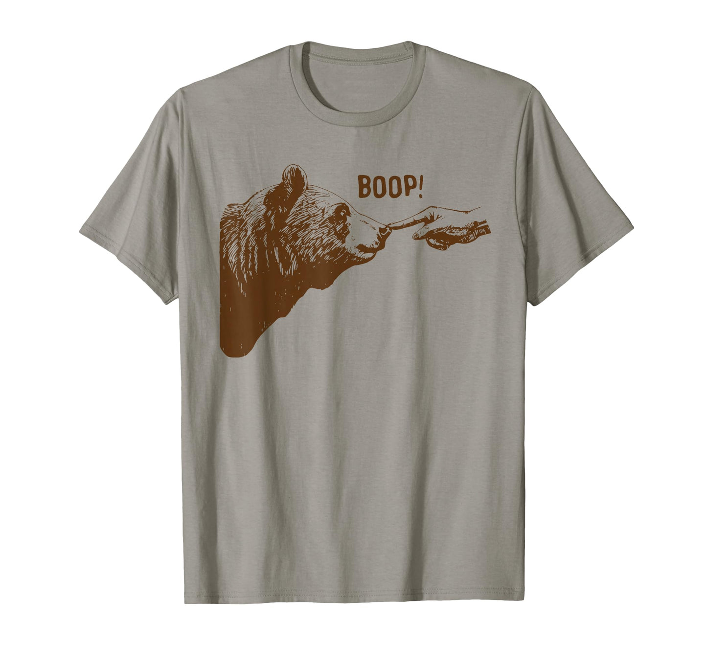 Boop Bear Funny Wildlife Animal Nose Touch T-Shirt