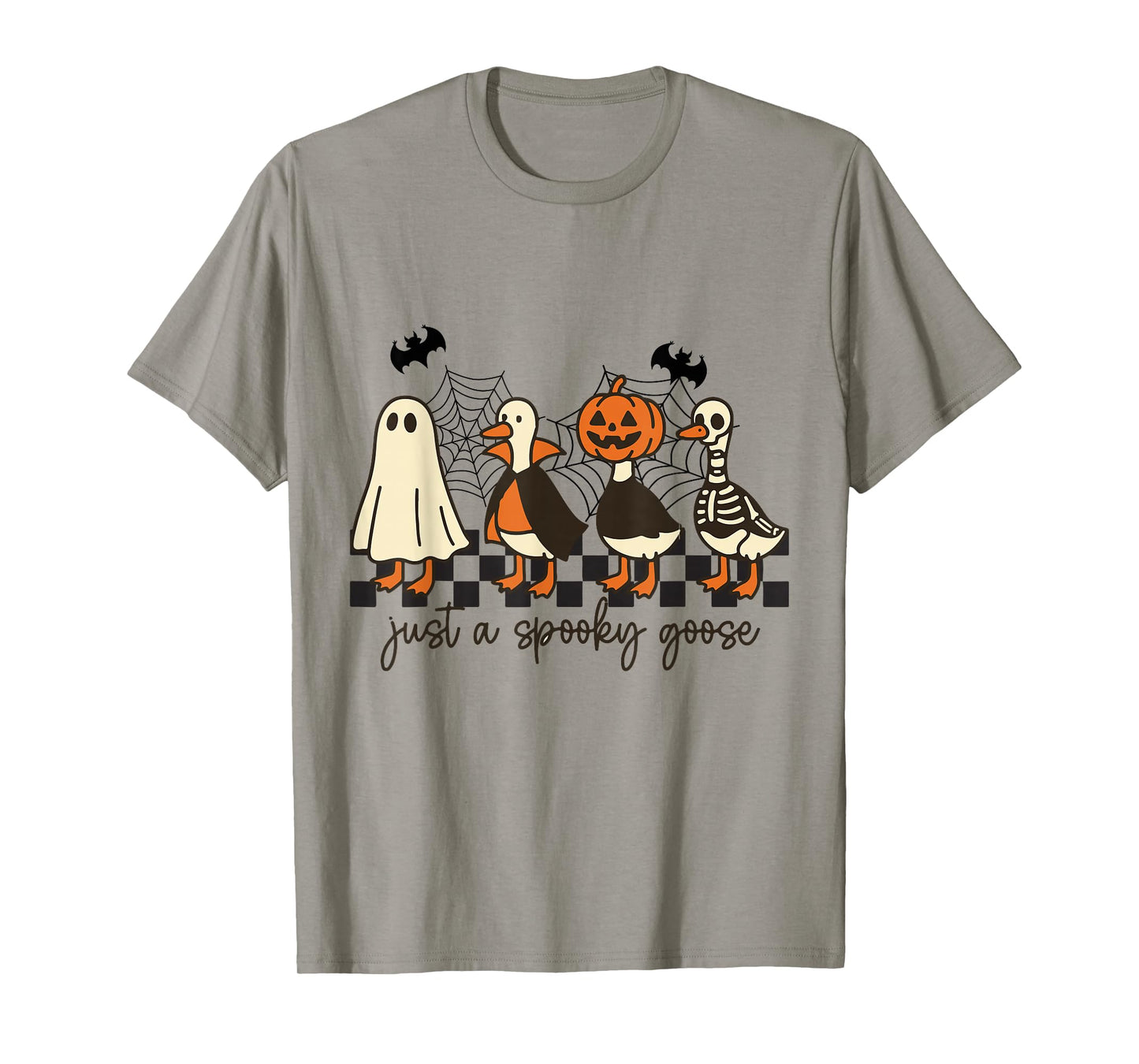 Just A Spooky Goose Halloween Silly Goose Funny Halloween T-Shirt