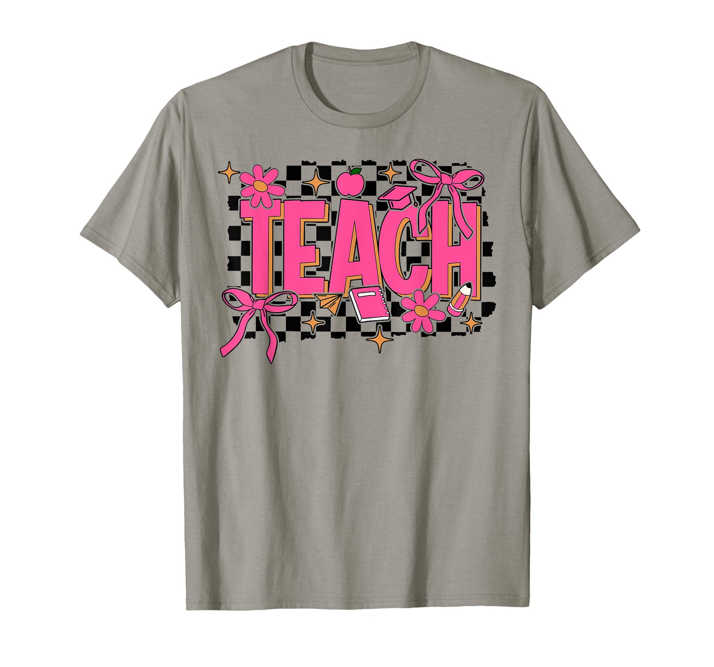 Coquette Bow Teacher Back To School Teacher Life Student Kid T-Shirt