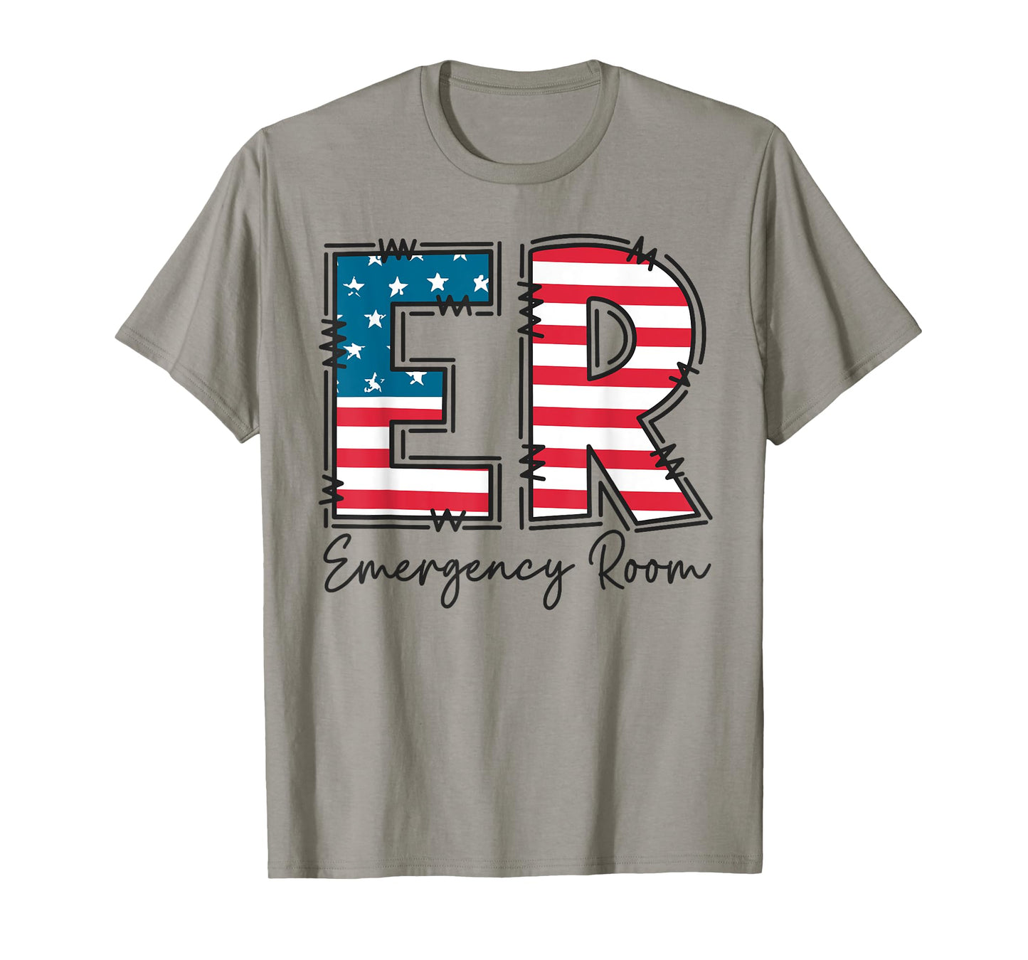 Emergency Room ER Nurse 4th of July Emergency Department T-Shirt