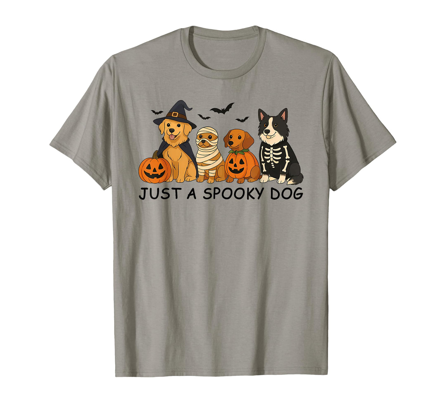 Just A Spooky Dog Halloween Dog Men Women T-Shirt