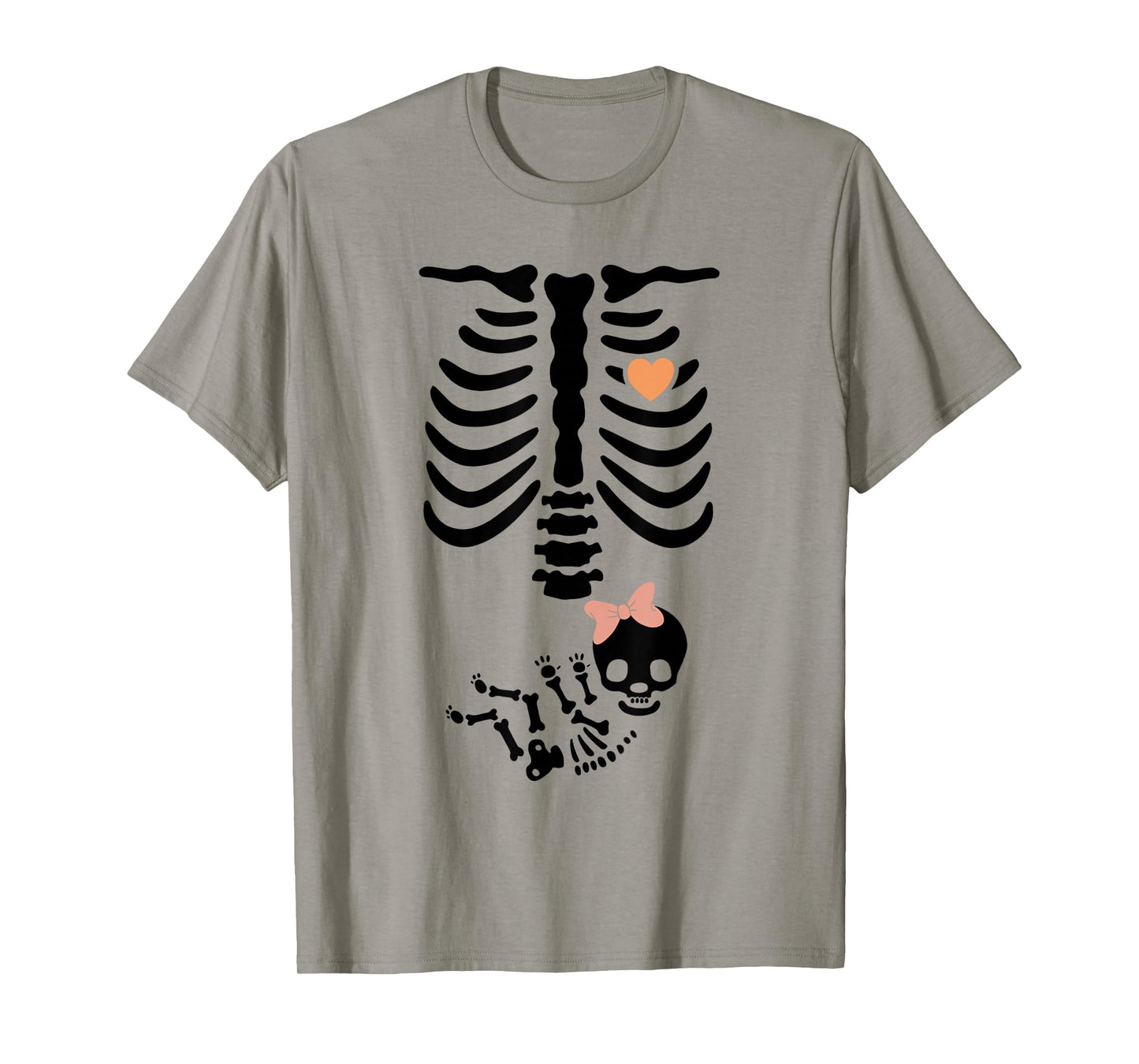 Baby Shower Skeleton Halloween Pregnancy Annoucement Girls T-Shirt