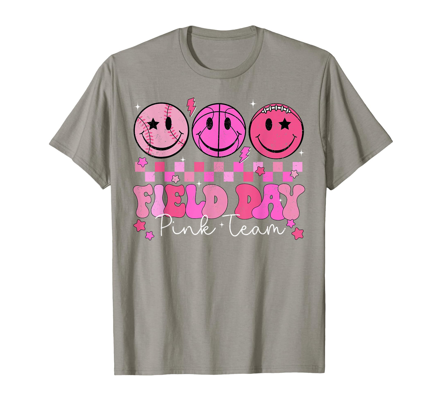 Field Day Pink Team Color Field Trip Team Game Competition T-Shirt