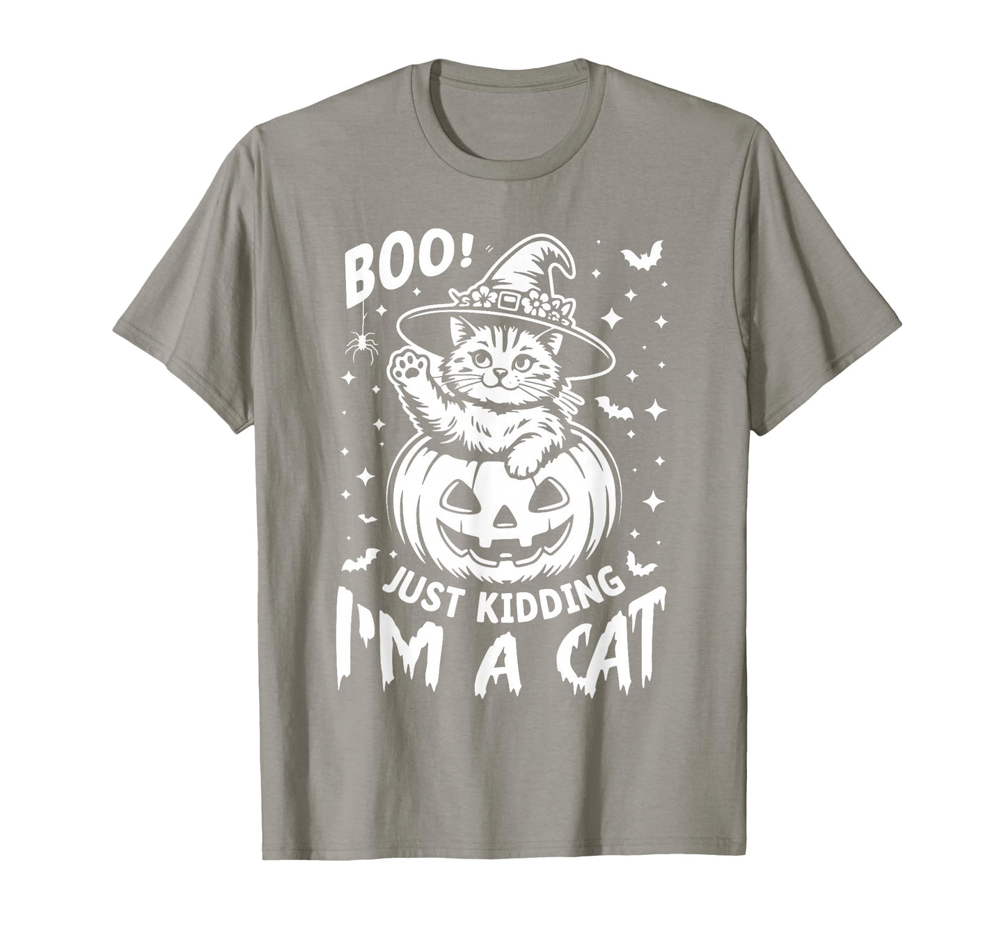 Boo Just Kidding, Iβm a Cat Halloween Pumpkin Fur Parent Pet T-Shirt