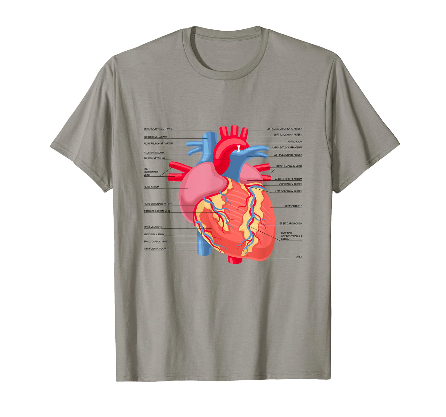 Funny Human Heart Anatomy Anatomical Heart T-Shirt