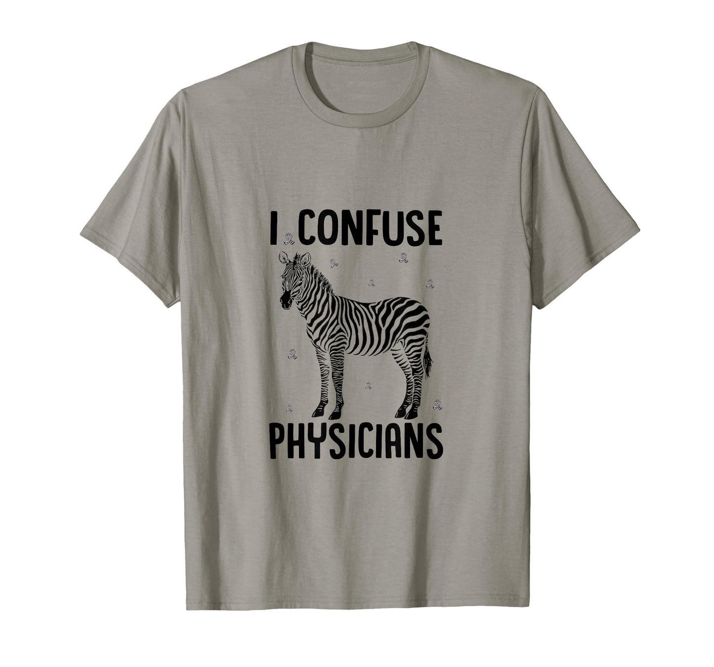 I Confuse Physicians Rare Disease Awareness Zebra Ribbon T-Shirt