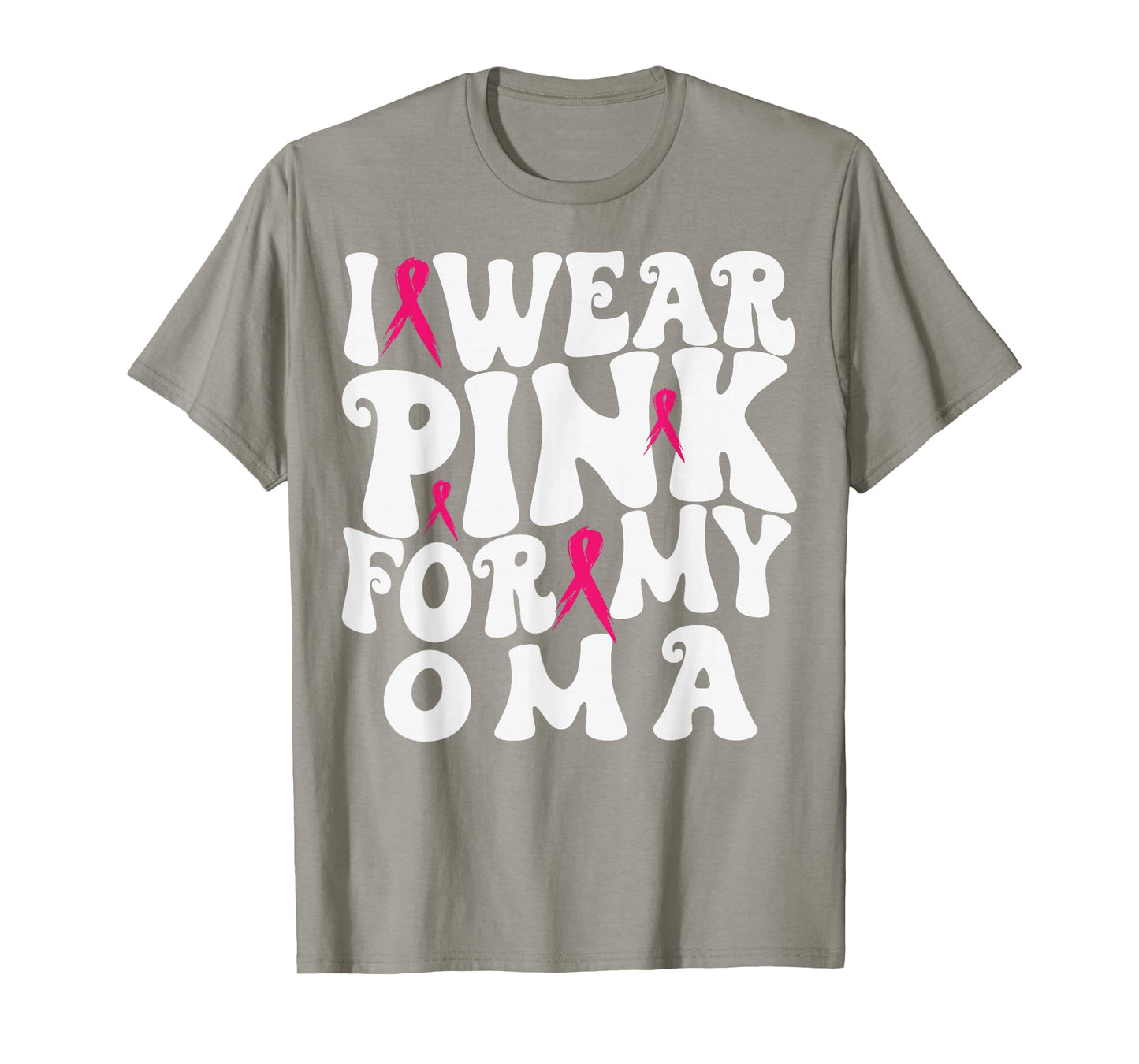 I Wear Pink for My OMA Breast Cancer Awareness Kids T-Shirt