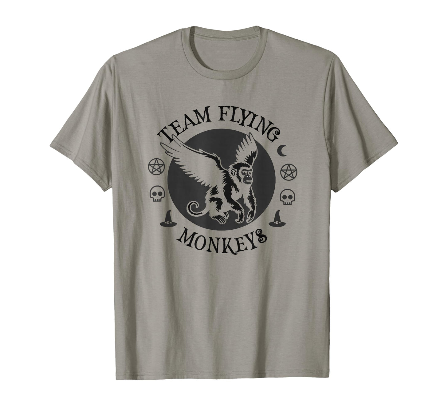 Cute Introvert Team Flying Monkeys Witch Spooky Wizard T-Shirt