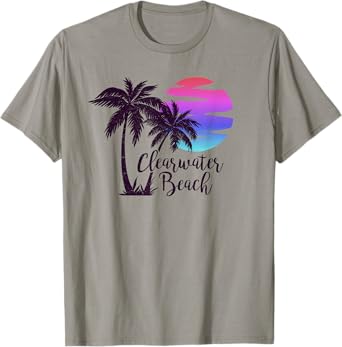 CLEARWATER BEACH Trip Vacation Spring Break Sunset Graphic Men Women Girls Kids T-Shirt