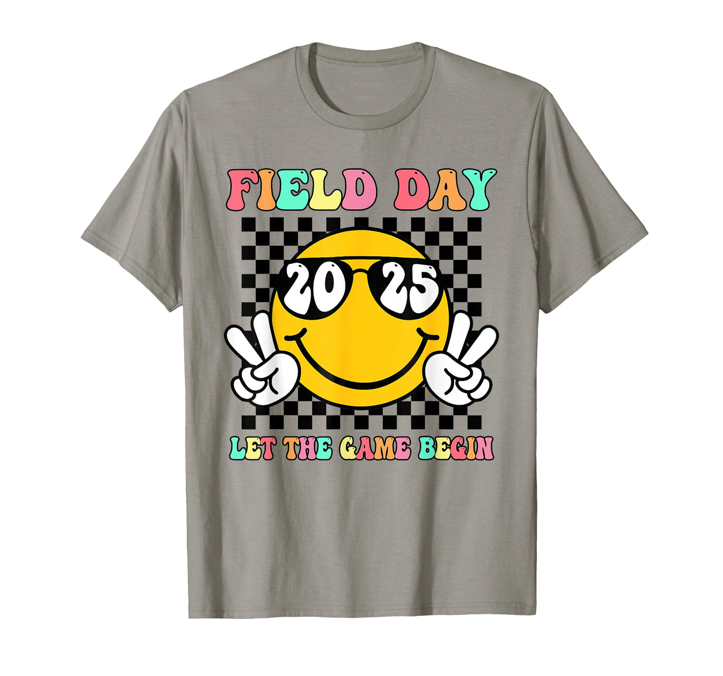 Field Day 2025 Let The Games Begin Yellow Team Teachers Kids T-Shirt