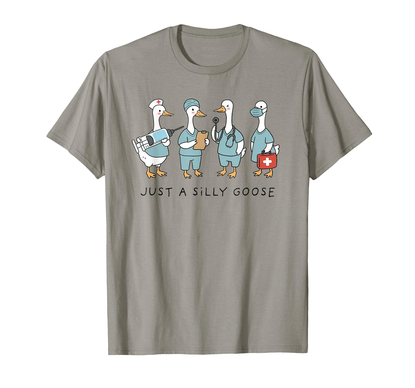 Just A Silly Goose Nurse Registered Silly Goose RN Nurse T-Shirt