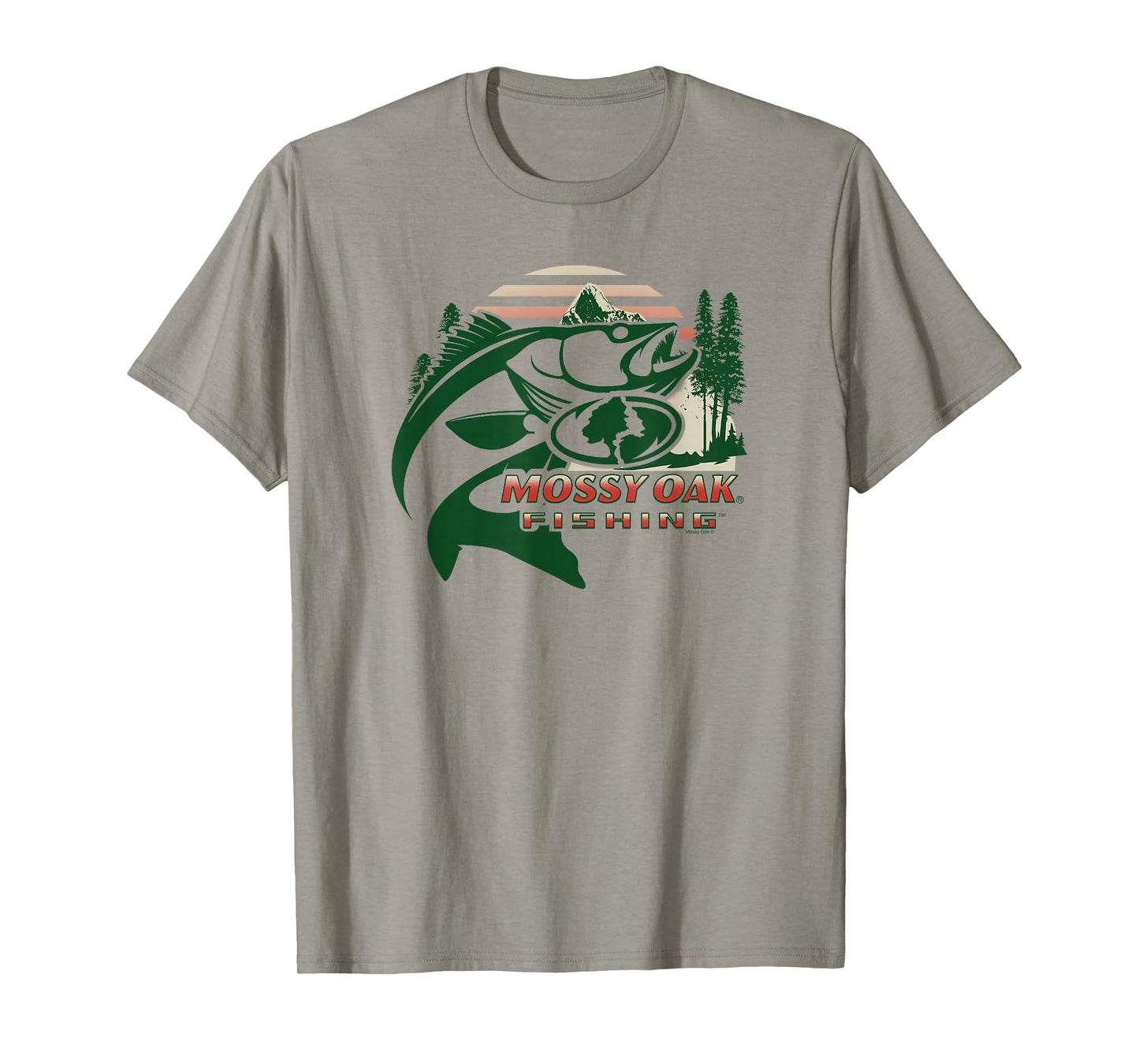 Mossy Oak Fishing Built For The Bite Fish Logo T-Shirt