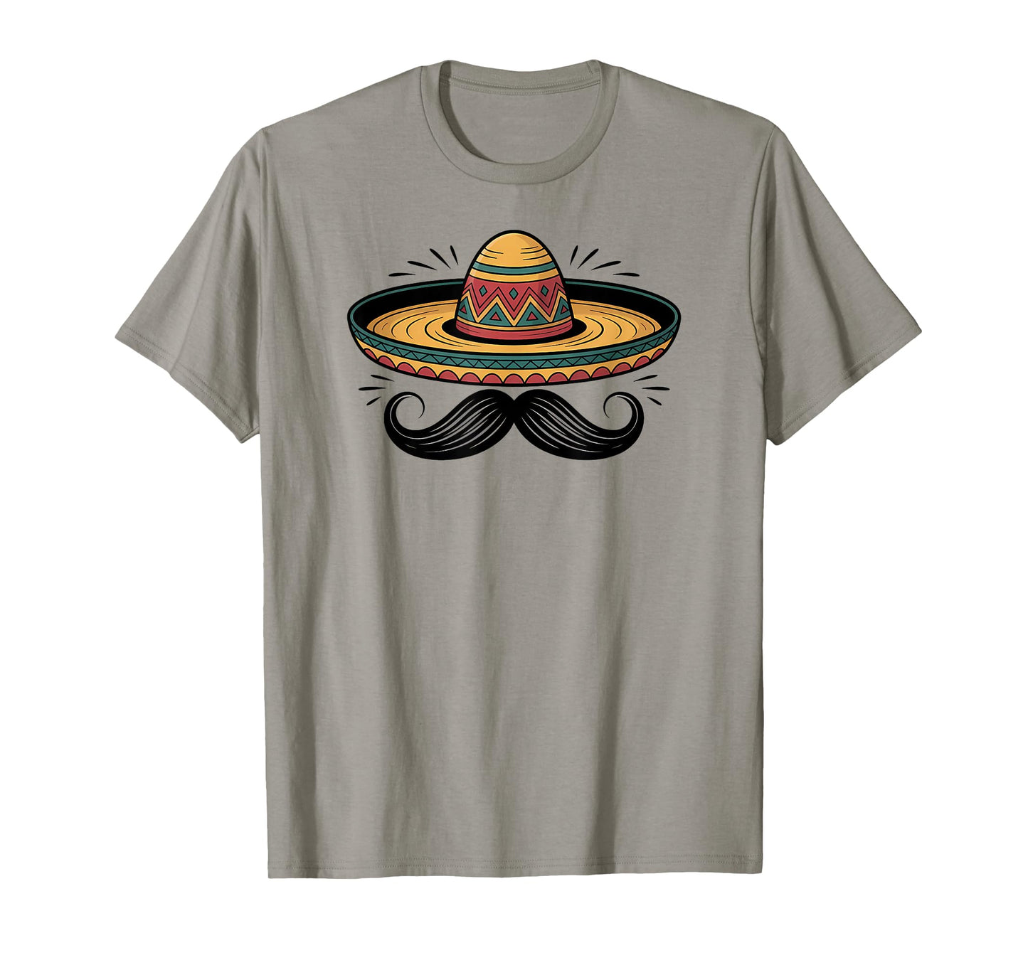 Funny Sombrero Mustache Fiesta Party T-Shirt