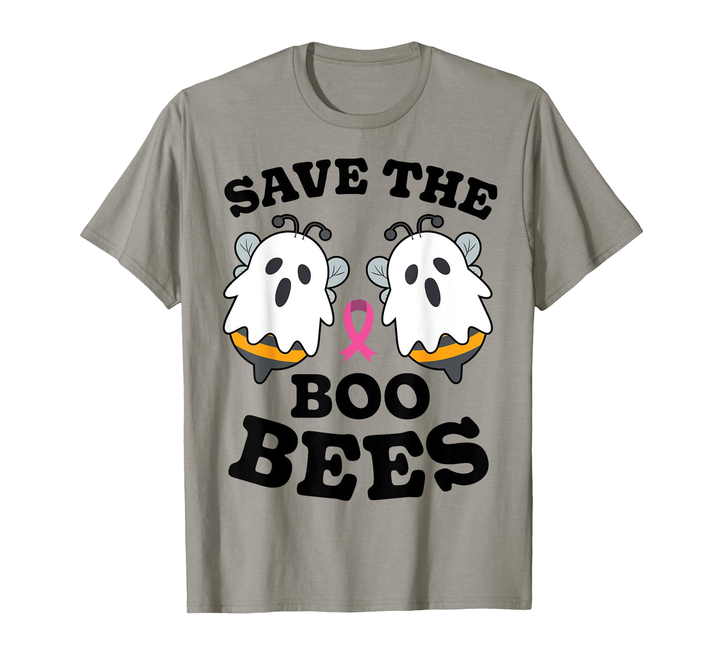 Save The Boo Bees Funny Breast Cancer Awareness Halloween T-Shirt