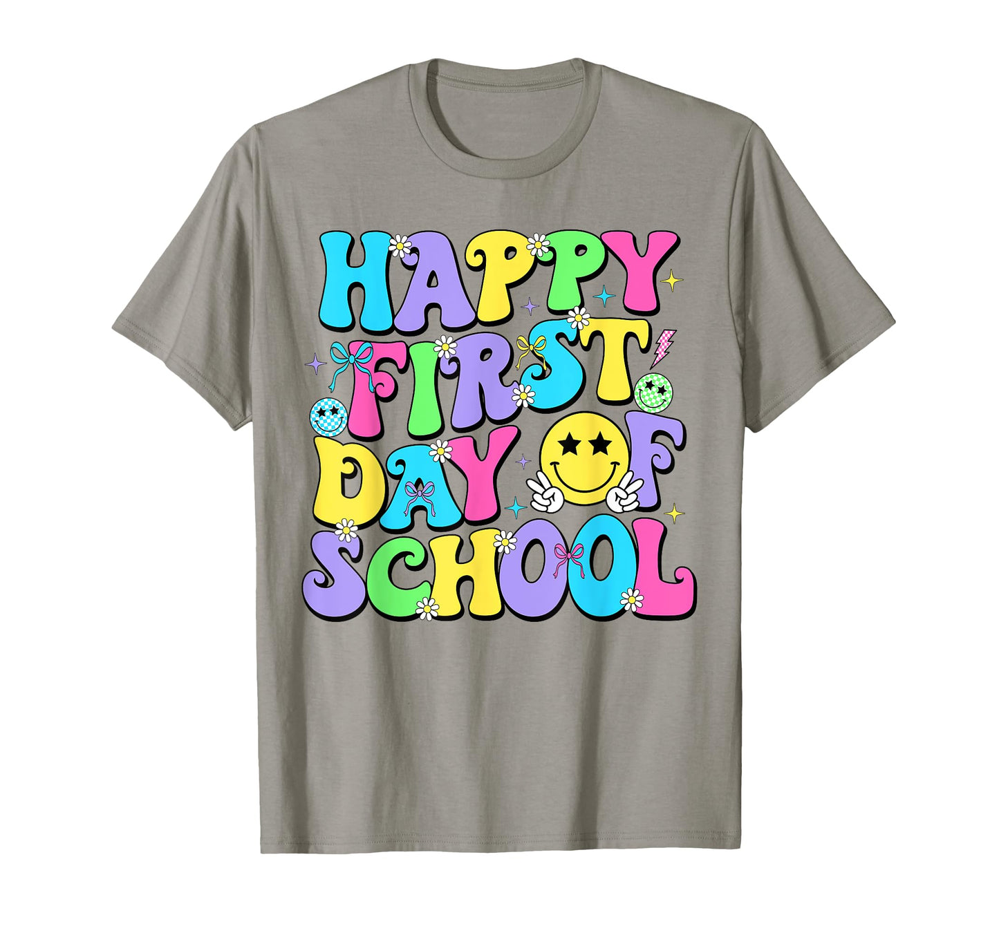 Happy First Day Of School Shirts Teacher Kids Back To School T-Shirt