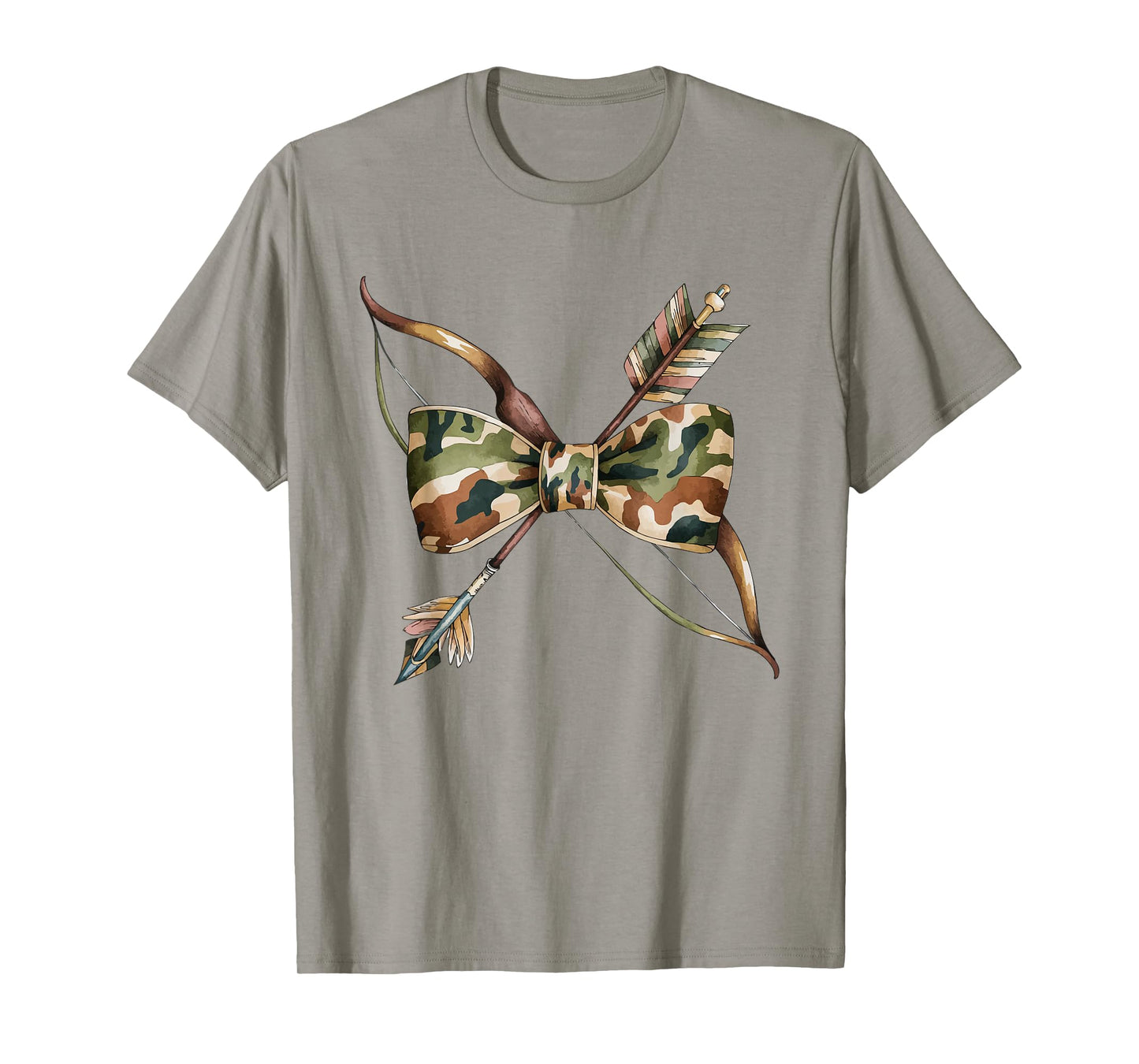 Coquette Camo Bow Camouflage Antlers Hunting Duck Women Girl T-Shirt