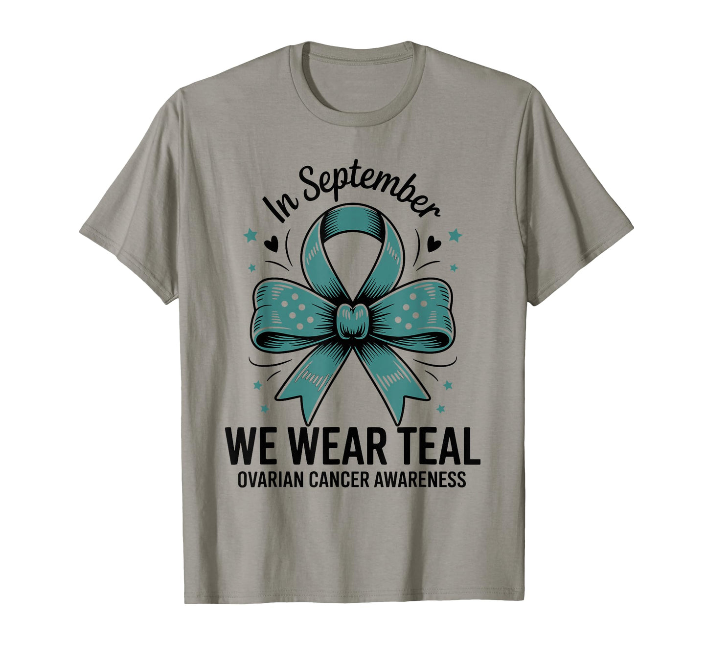I Wear Teal For My Mom Ovarian Cancer Awareness T-Shirt