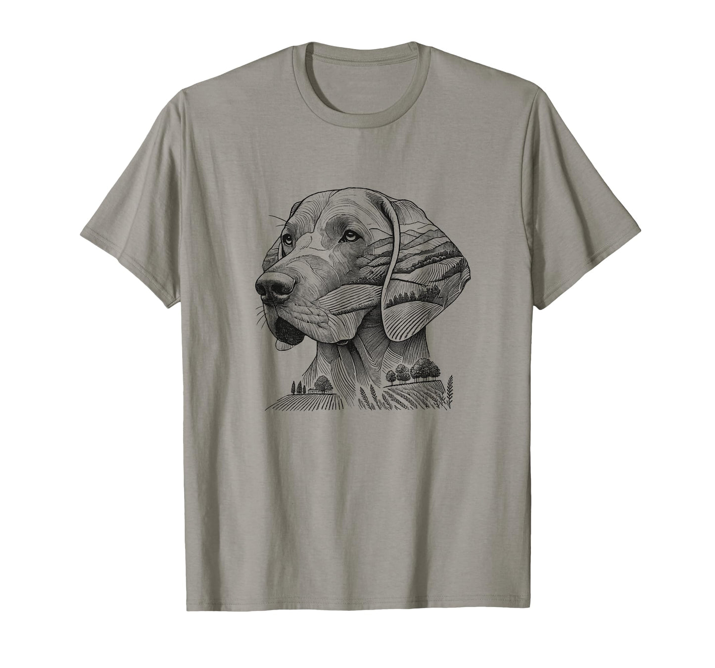 Weimaraner Nature Memorial Design For Dog Owner Men Women T-Shirt