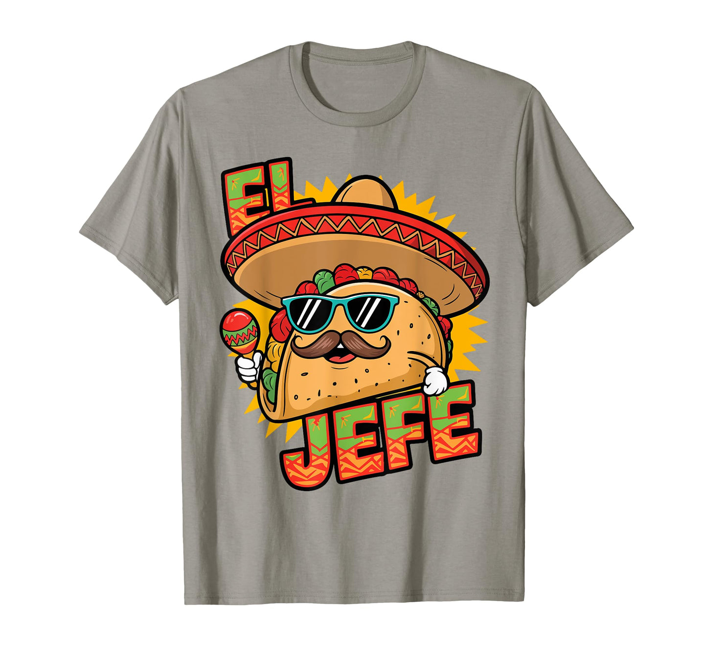 Funny El Jefe Taco Cinco De Mayo Mexican Men Women Toddler T-Shirt