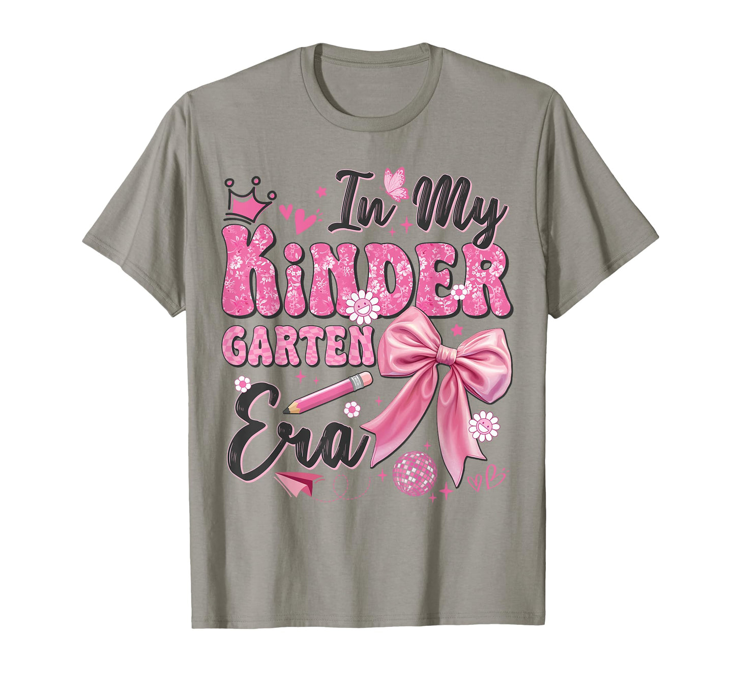 In My Kindergarten Era Coquette Back To School Teacher Girl T-Shirt
