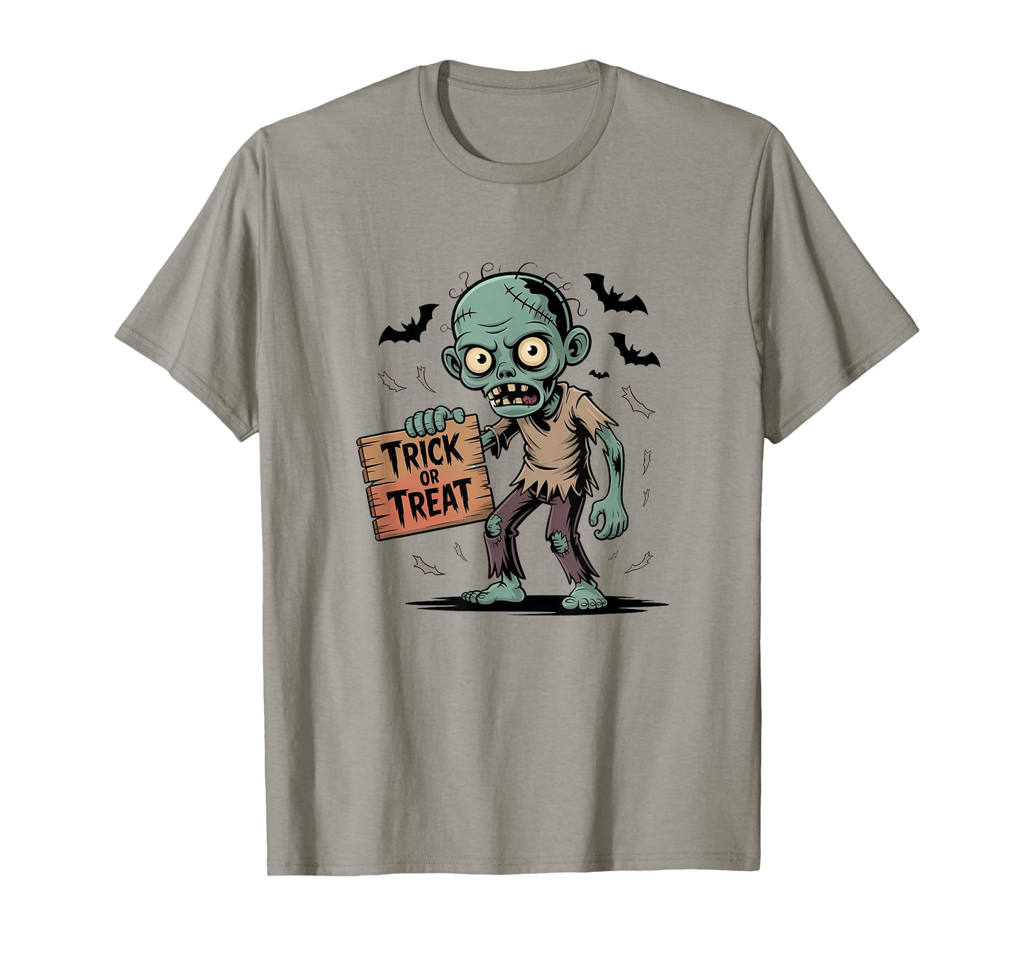 Spooky Trick or Treat Zombie Gift for Men Women T-Shirt