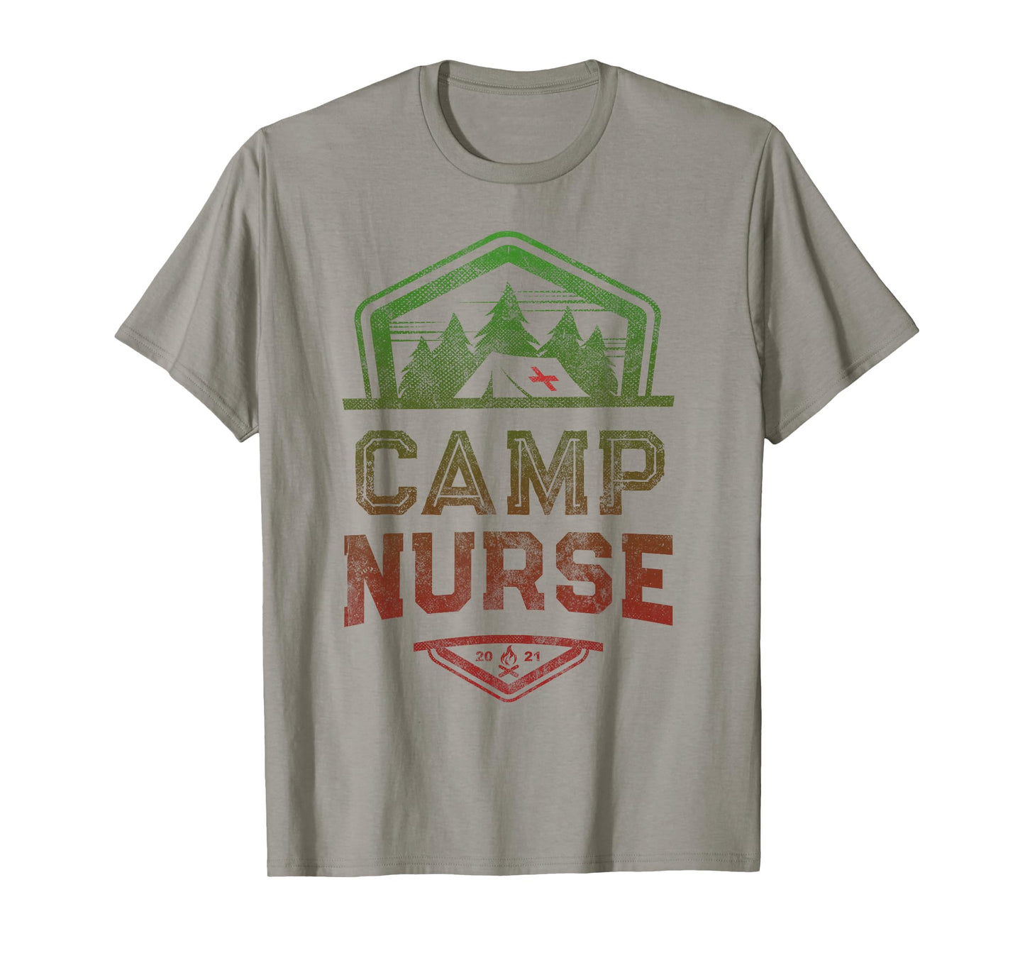 CAMP NURSE Medical Staff Summer Campground Team Vintage T-Shirt