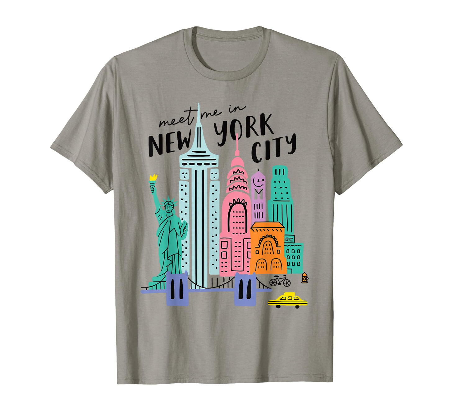 Meet me in New York - Cute US State Travel Retro Design T-Shirt