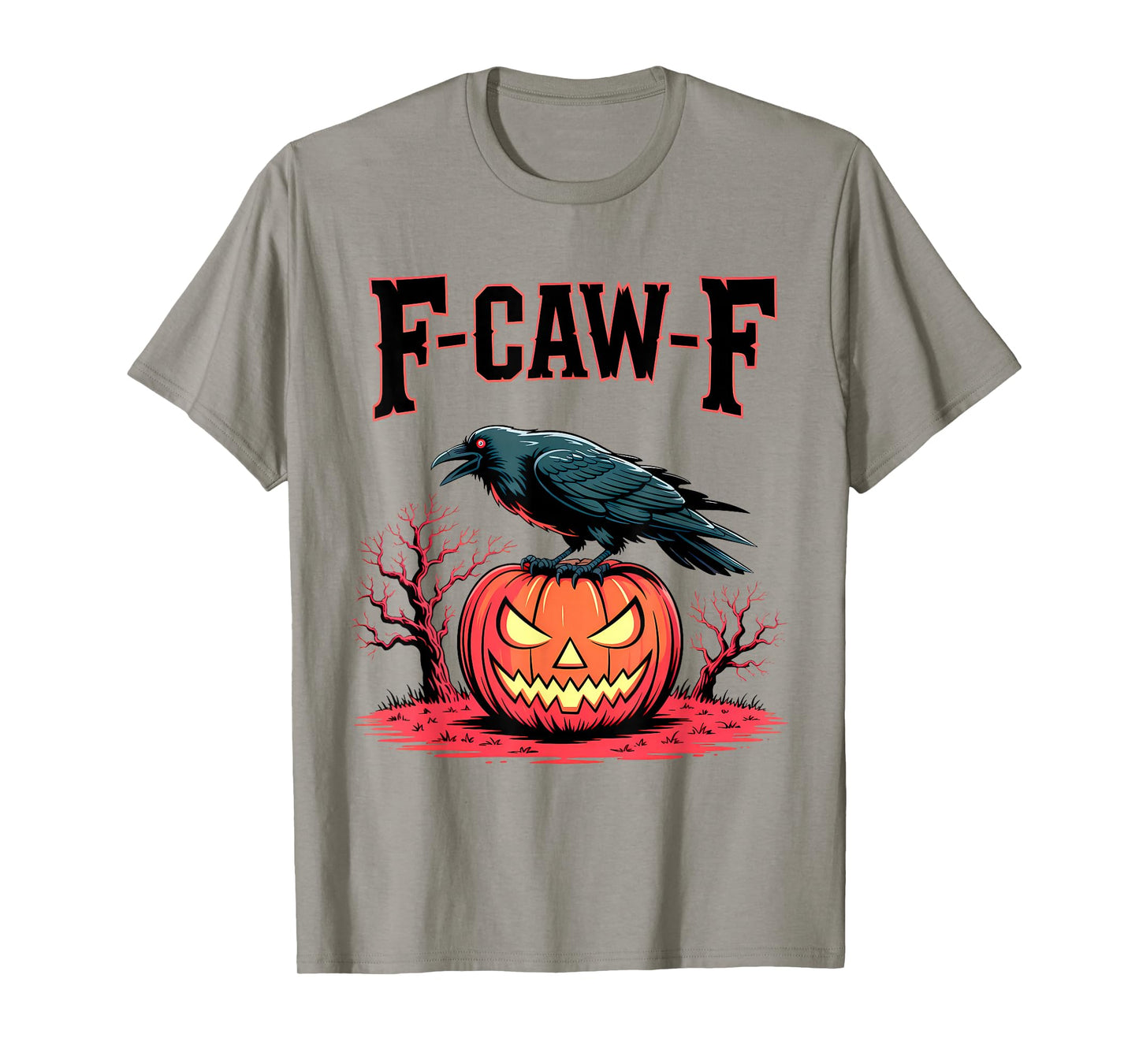 Funny Crow F-CAW-F Gothic Halloween T-Shirt