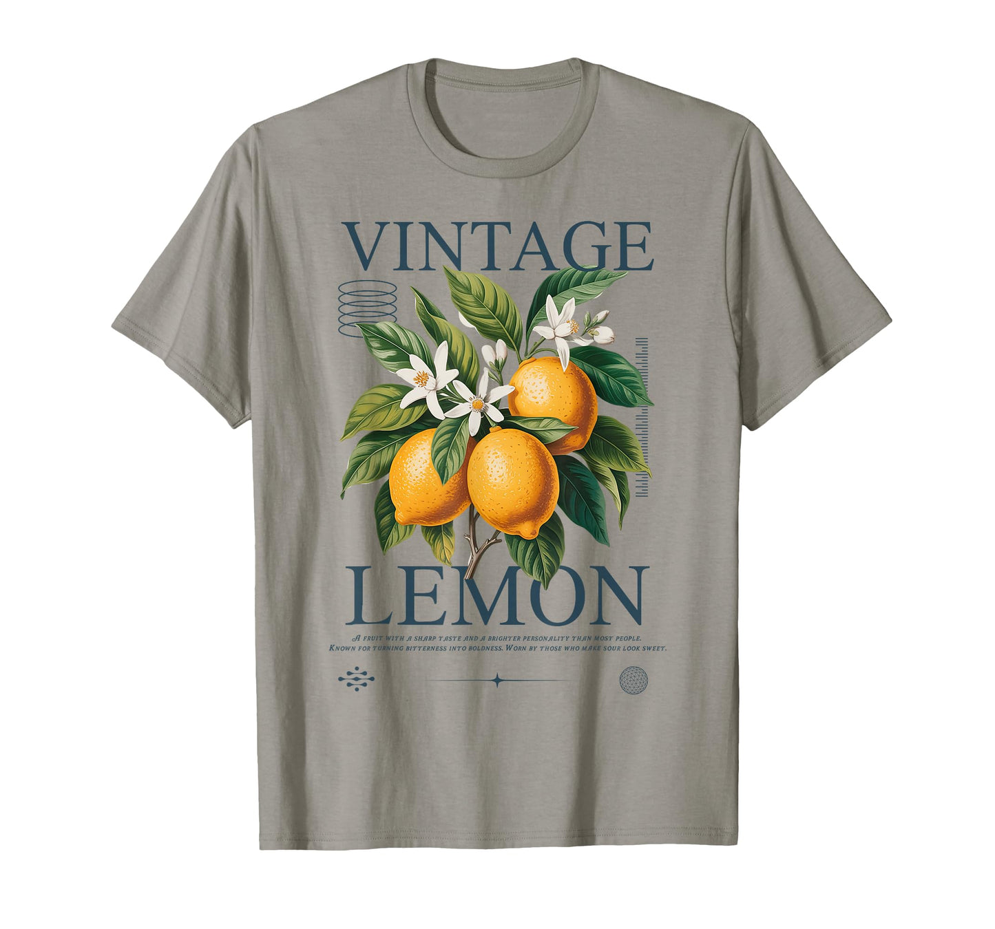 Vintage Lemon Fruit Citrus Botanical retro aesthetic T-Shirt