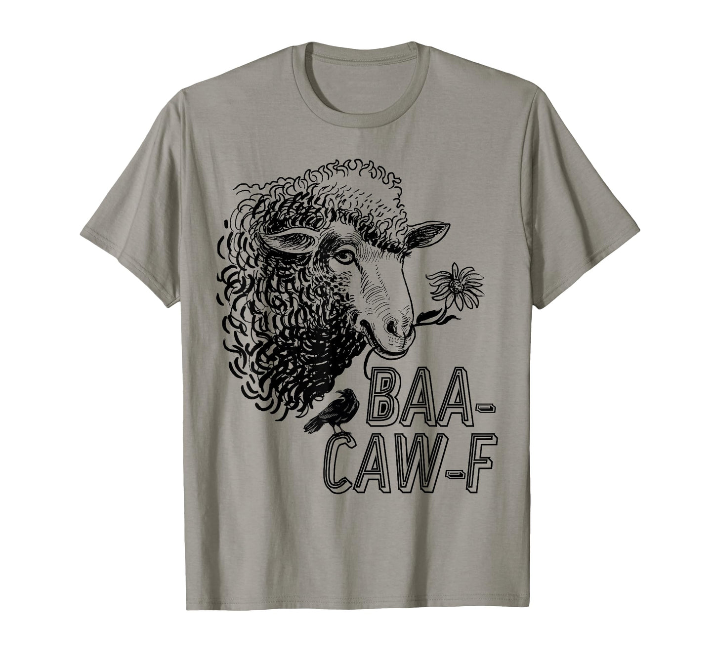Sheep Baa + Crow Caw Back Off Pun Tee for Introverts & Teens T-Shirt