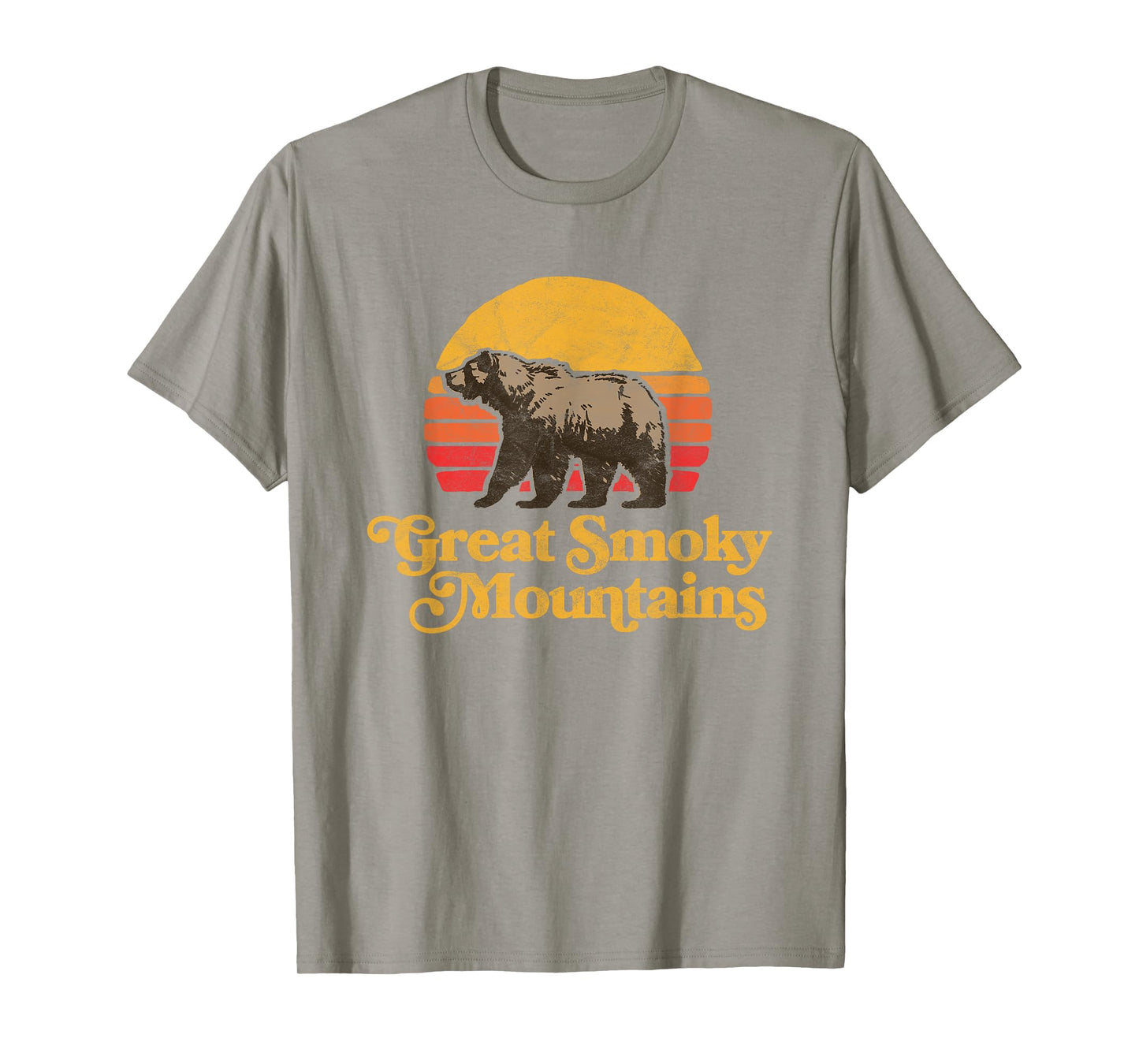 Retro Great Smoky Mountains National Park Bear 80s Graphic T-Shirt
