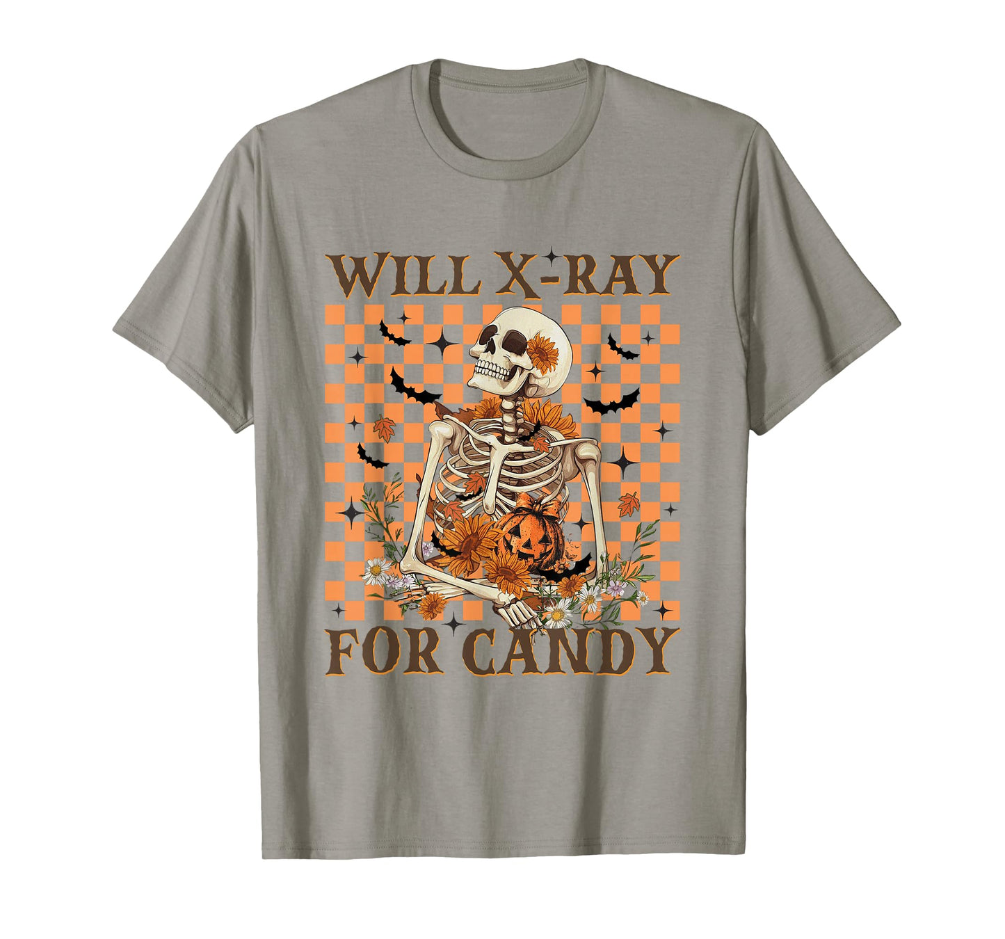 Women X-ray Tech Halloween Skeleton Radiology Department T-Shirt