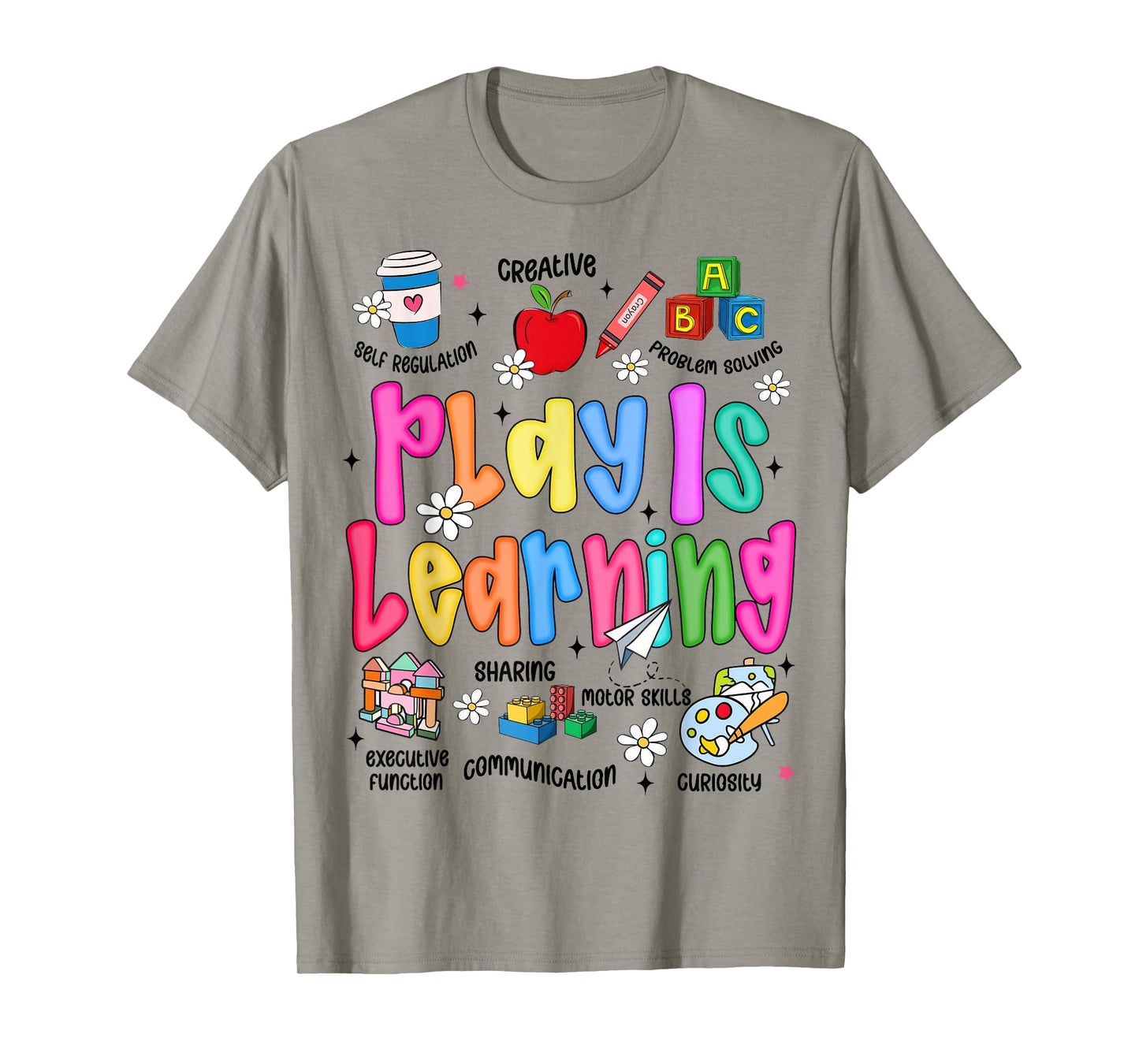 Retro Play Is Learning Kindergarten Teacher Team Women T-Shirt